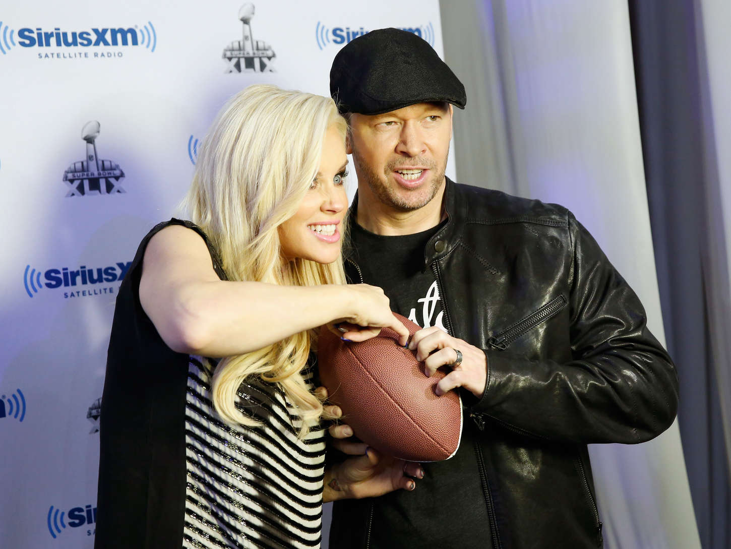 Jenny McCarthy attends Super Bowl XLIX Radio Row