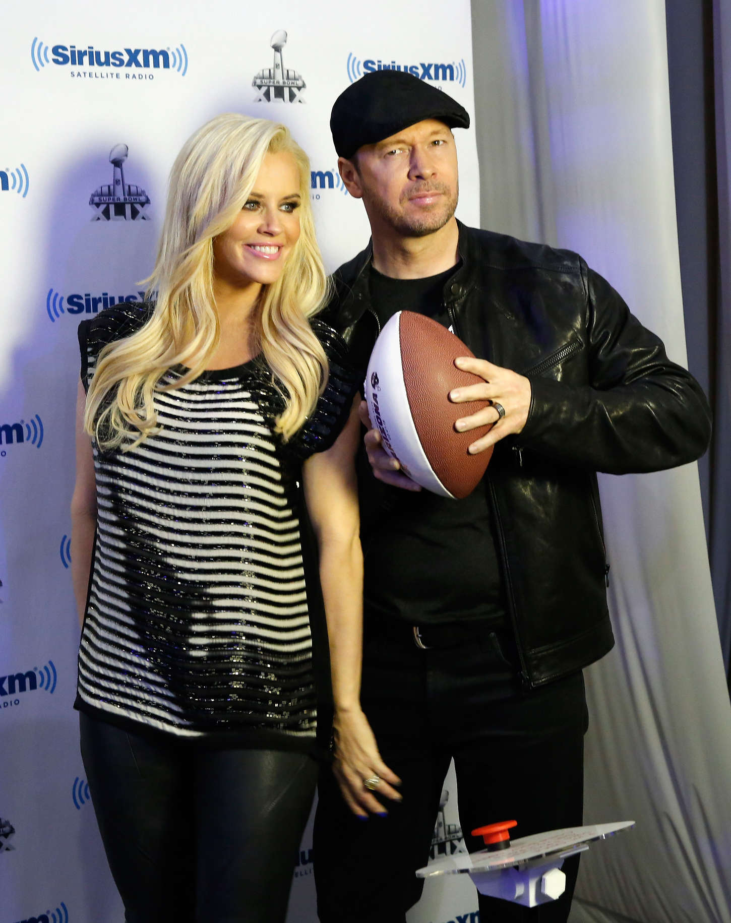 Jenny McCarthy attends Super Bowl XLIX Radio Row