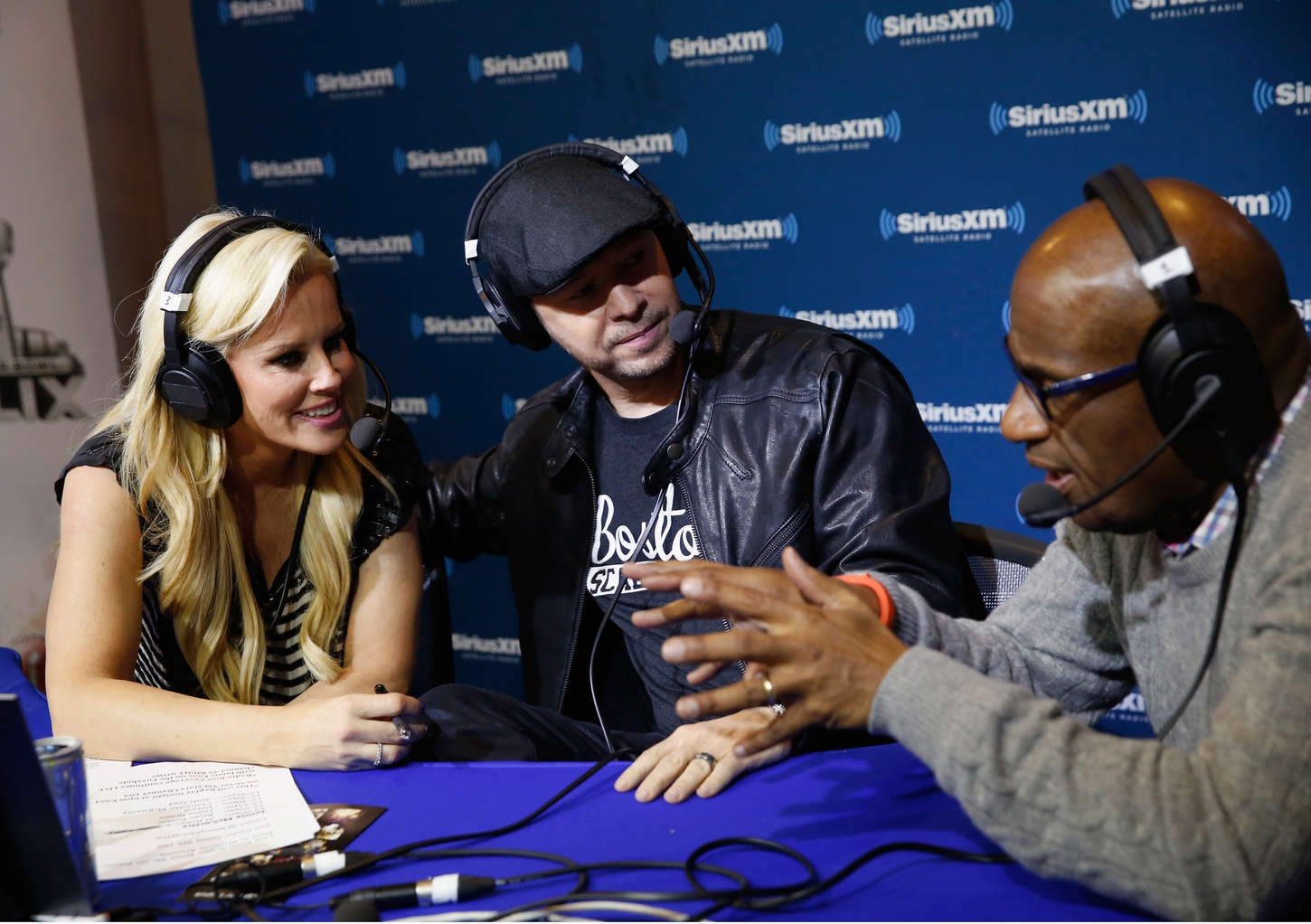 Jenny McCarthy attends Super Bowl XLIX Radio Row