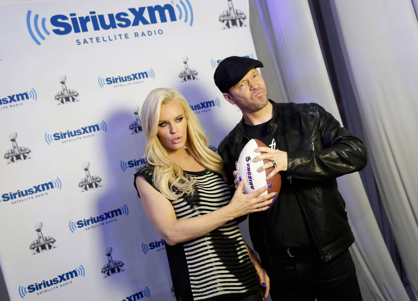 Jenny McCarthy attends Super Bowl XLIX Radio Row