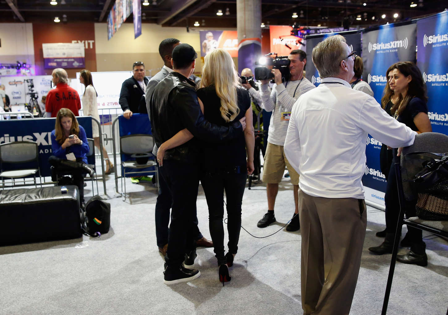 Jenny McCarthy attends Super Bowl XLIX Radio Row