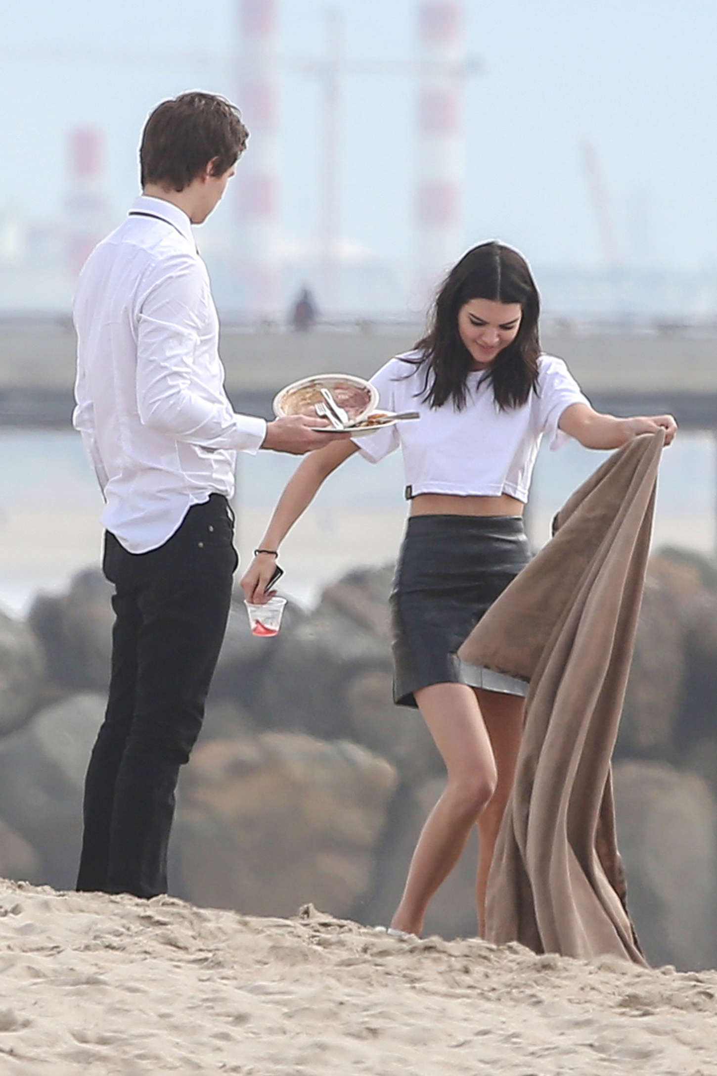 Kendall Jenner photoshoot in Venice Beach