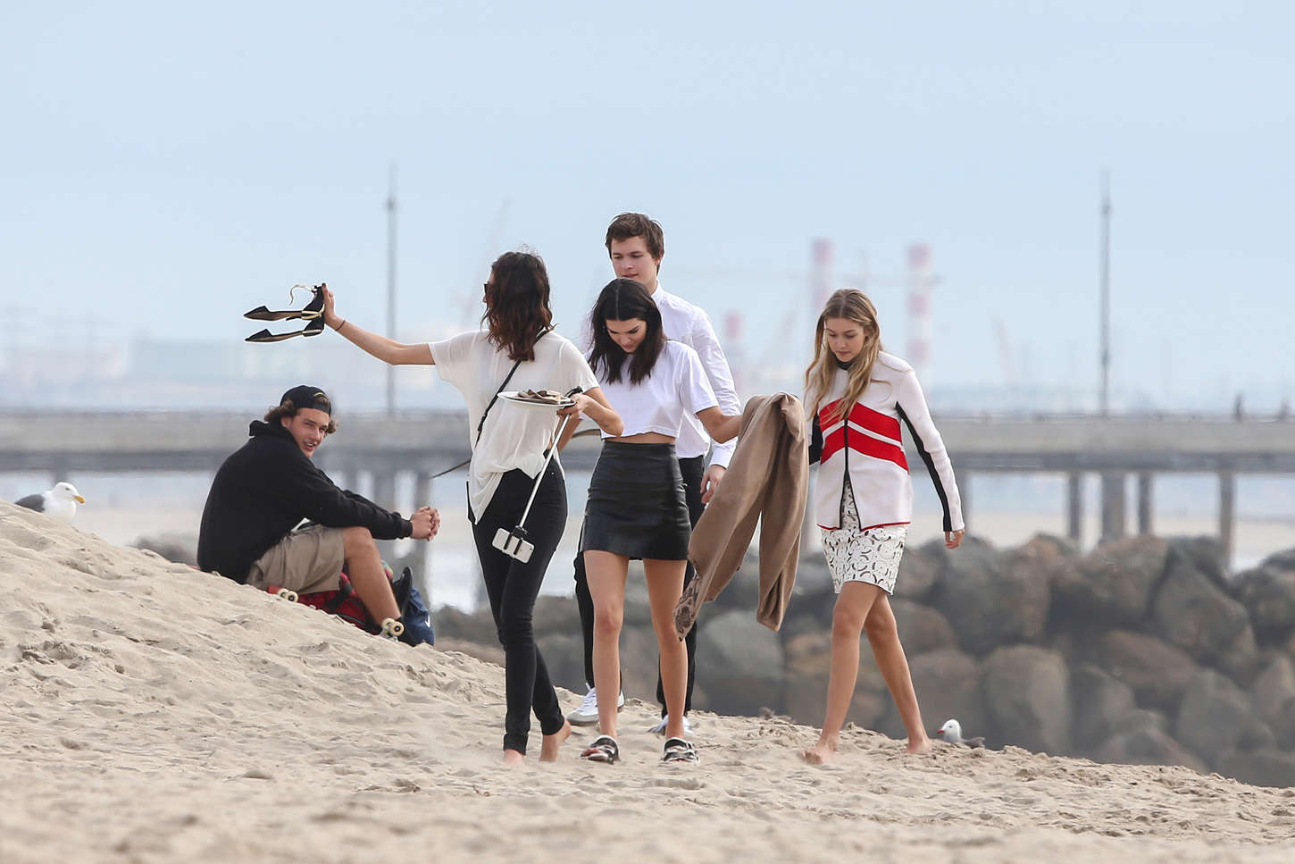 Kendall Jenner photoshoot in Venice Beach
