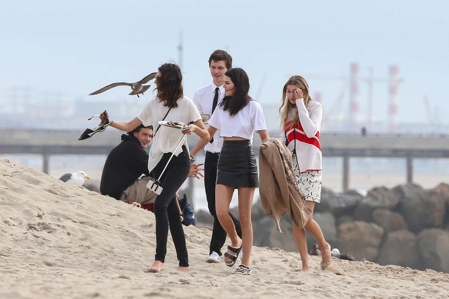 Kendall Jenner photoshoot in Venice Beach