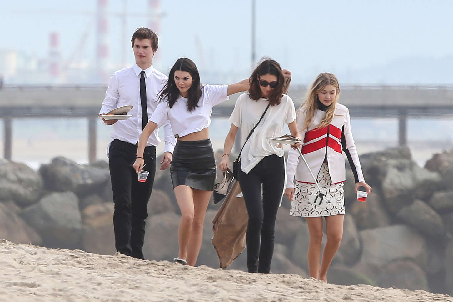 Kendall Jenner photoshoot in Venice Beach