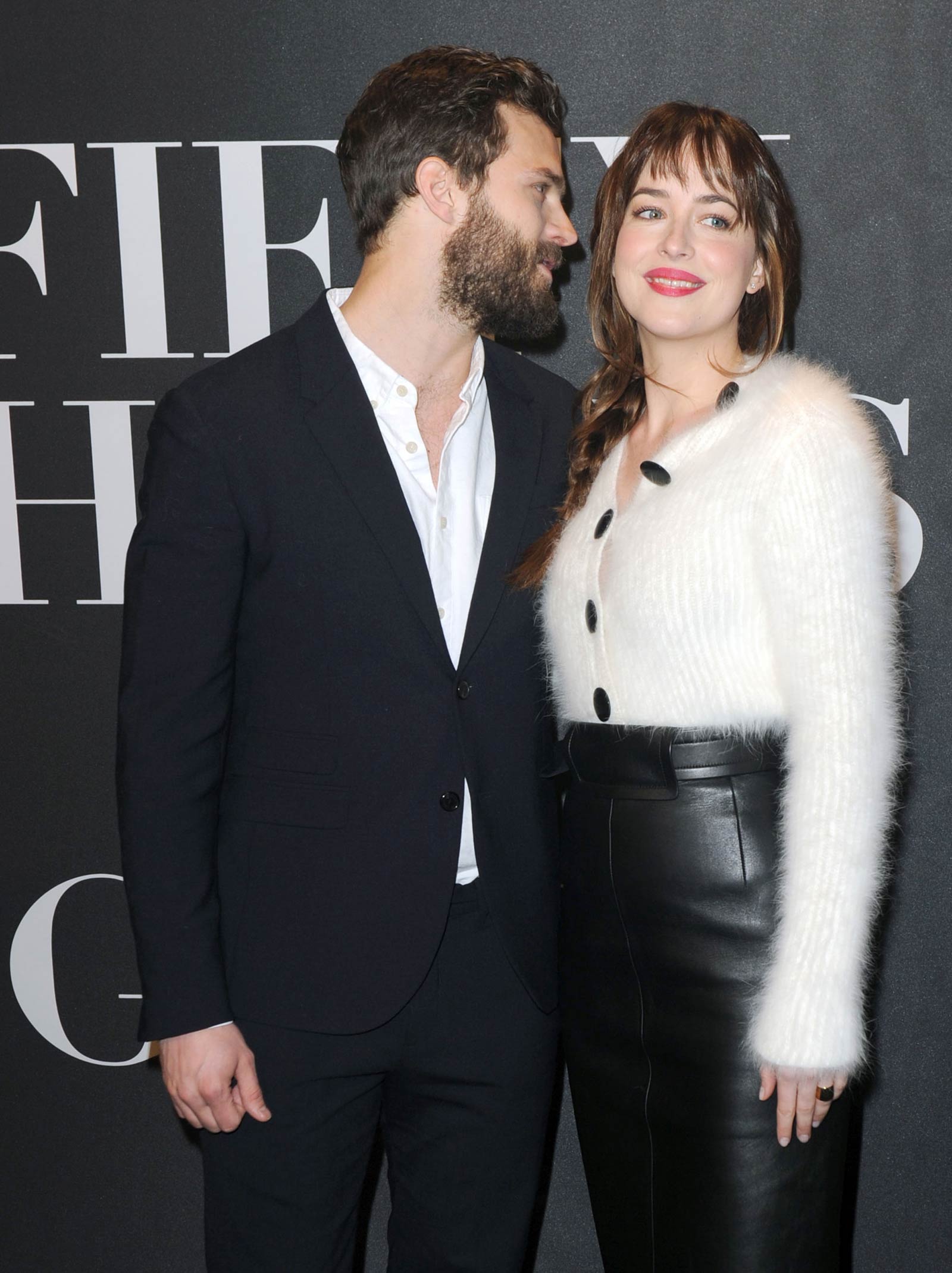 Dakota Johnson attends the Fifty Shades Of Grey screening