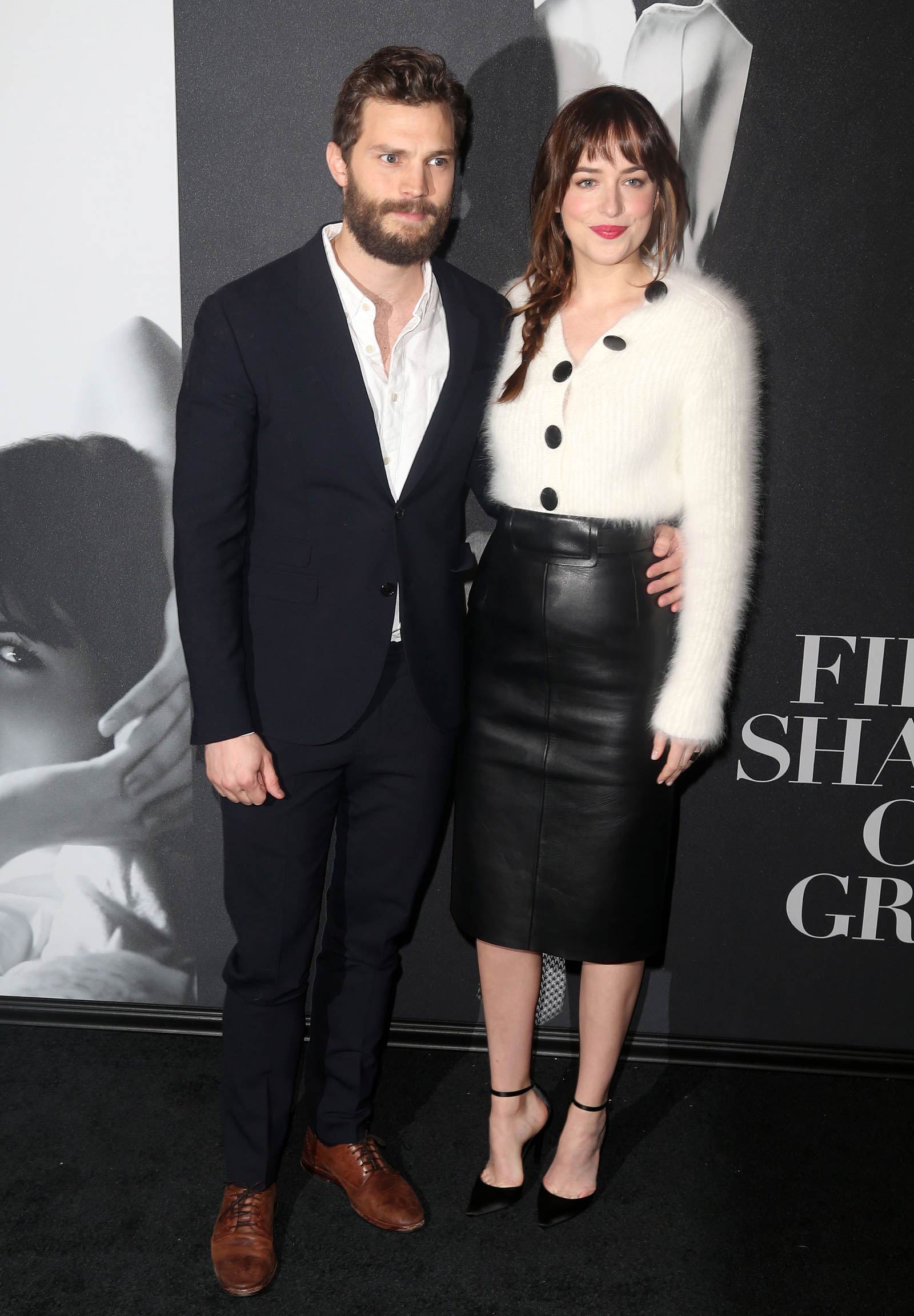 Dakota Johnson attends the Fifty Shades Of Grey screening