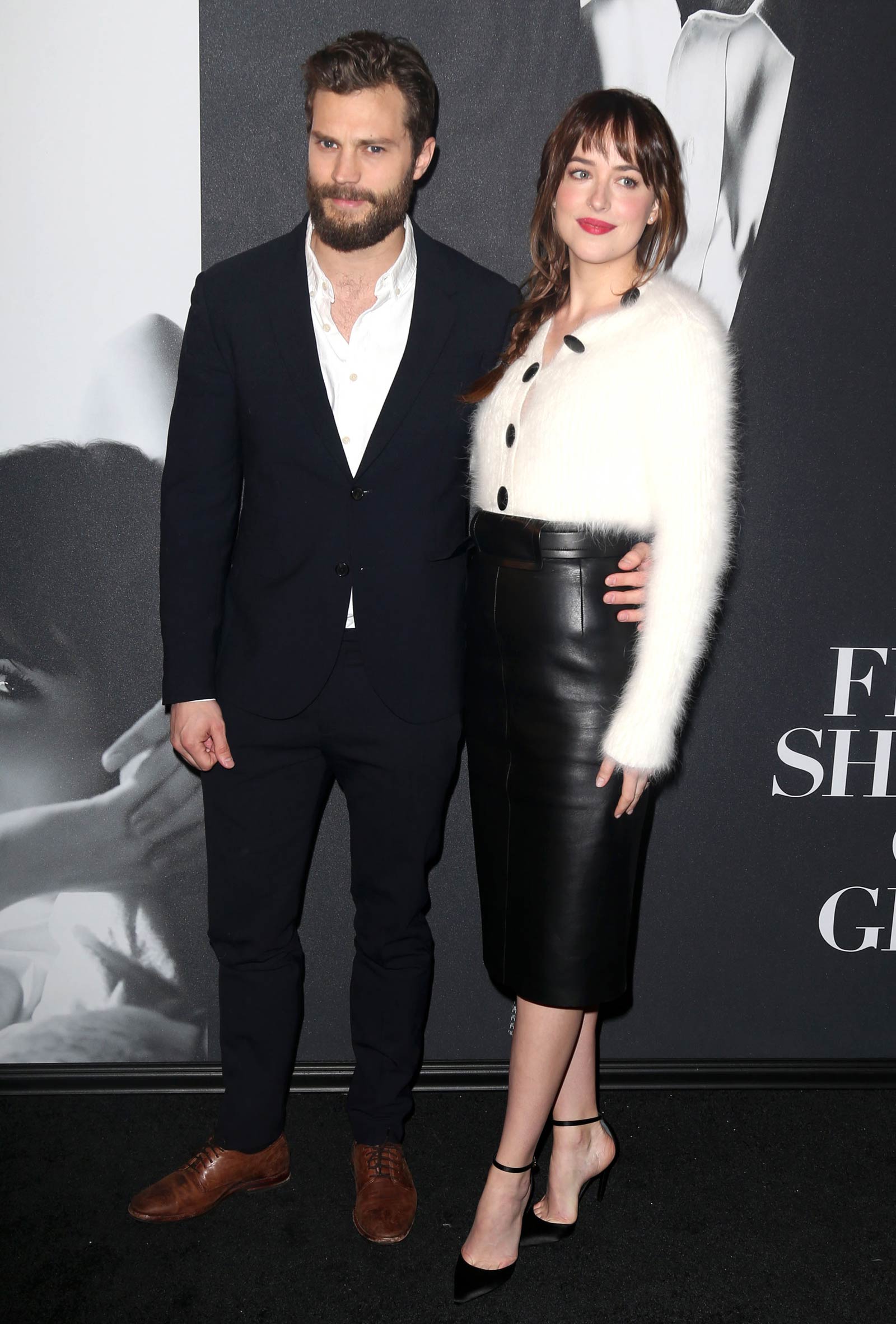 Dakota Johnson attends the Fifty Shades Of Grey screening