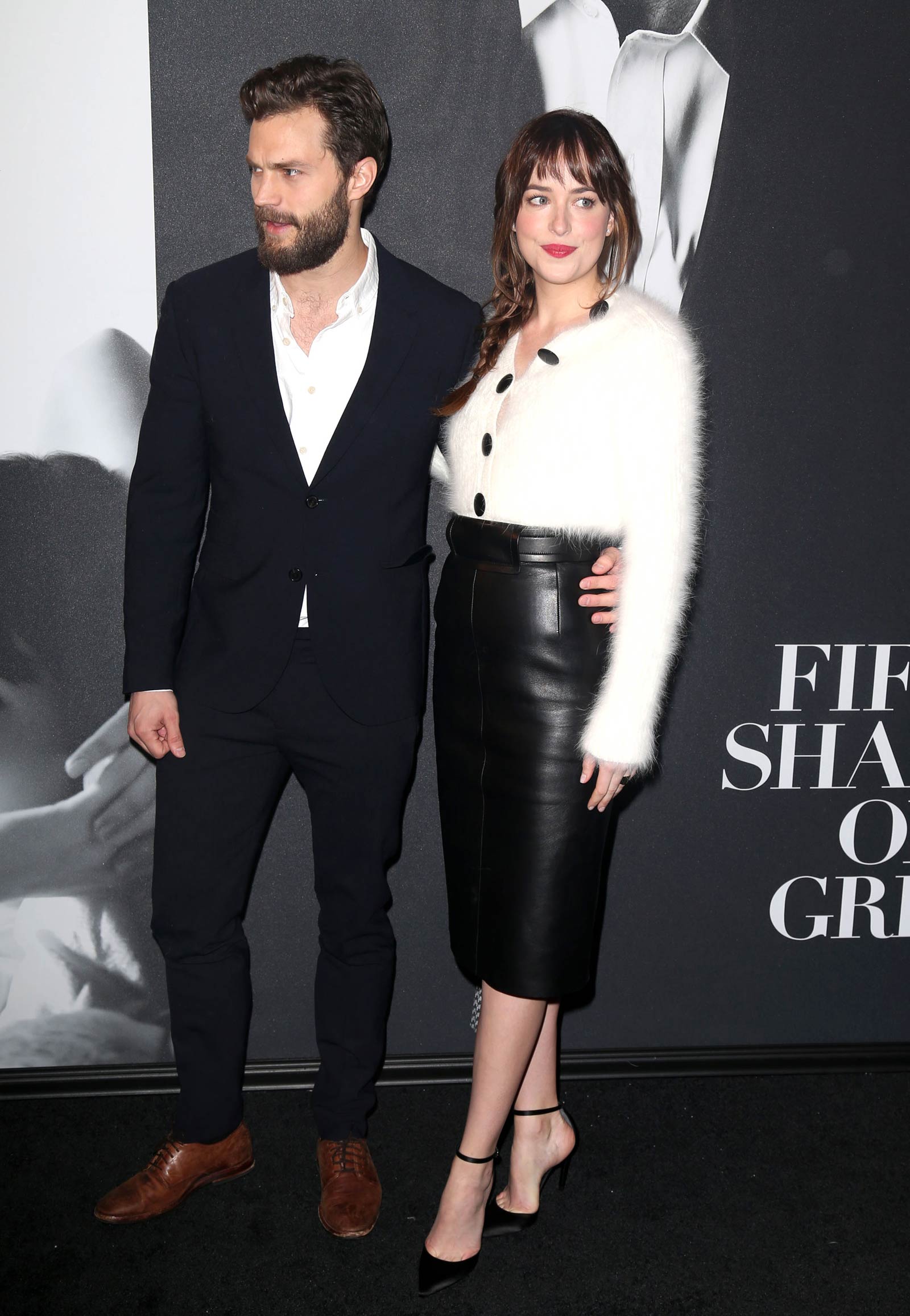 Dakota Johnson attends the Fifty Shades Of Grey screening