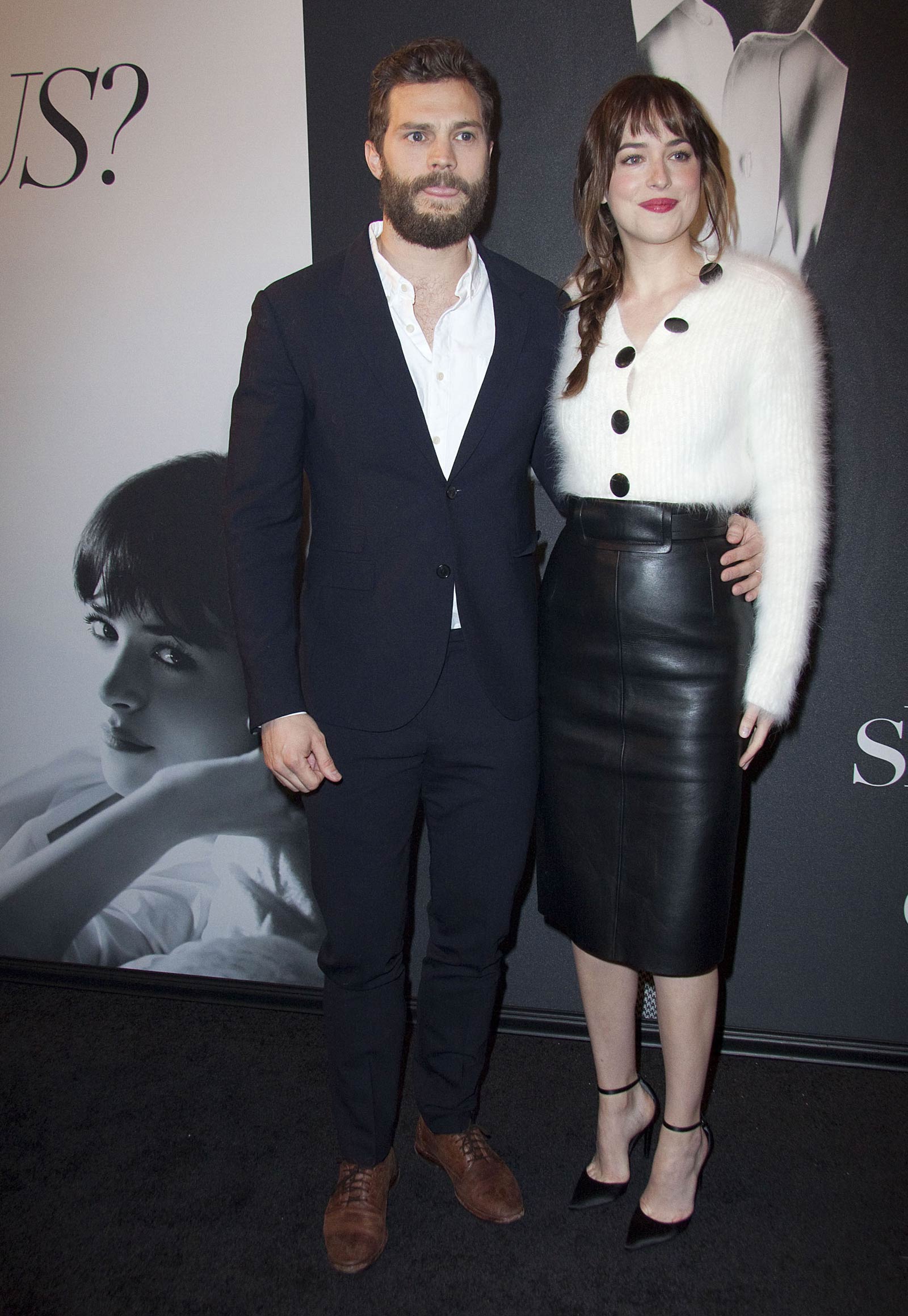 Dakota Johnson attends the Fifty Shades Of Grey screening