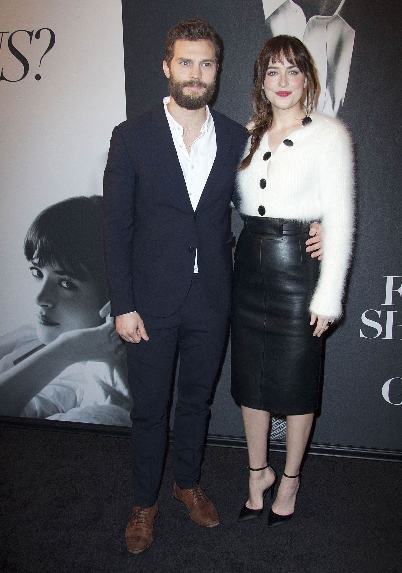 Dakota Johnson attends the Fifty Shades Of Grey screening