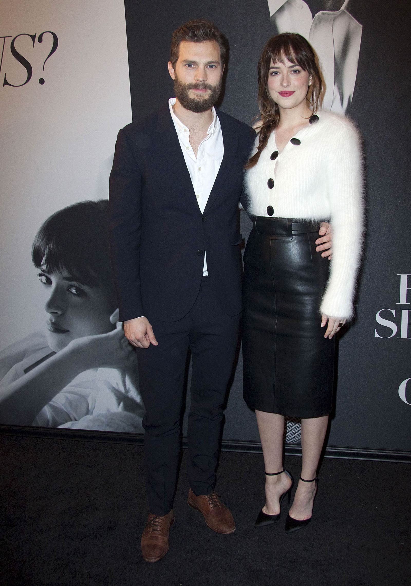 Dakota Johnson attends the Fifty Shades Of Grey screening