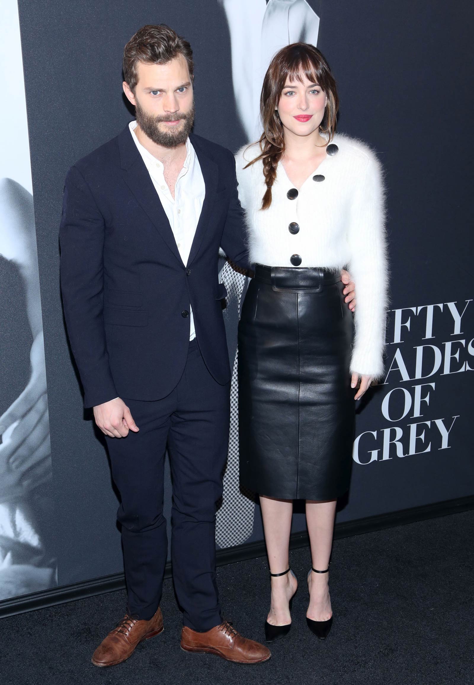 Dakota Johnson attends the Fifty Shades Of Grey screening