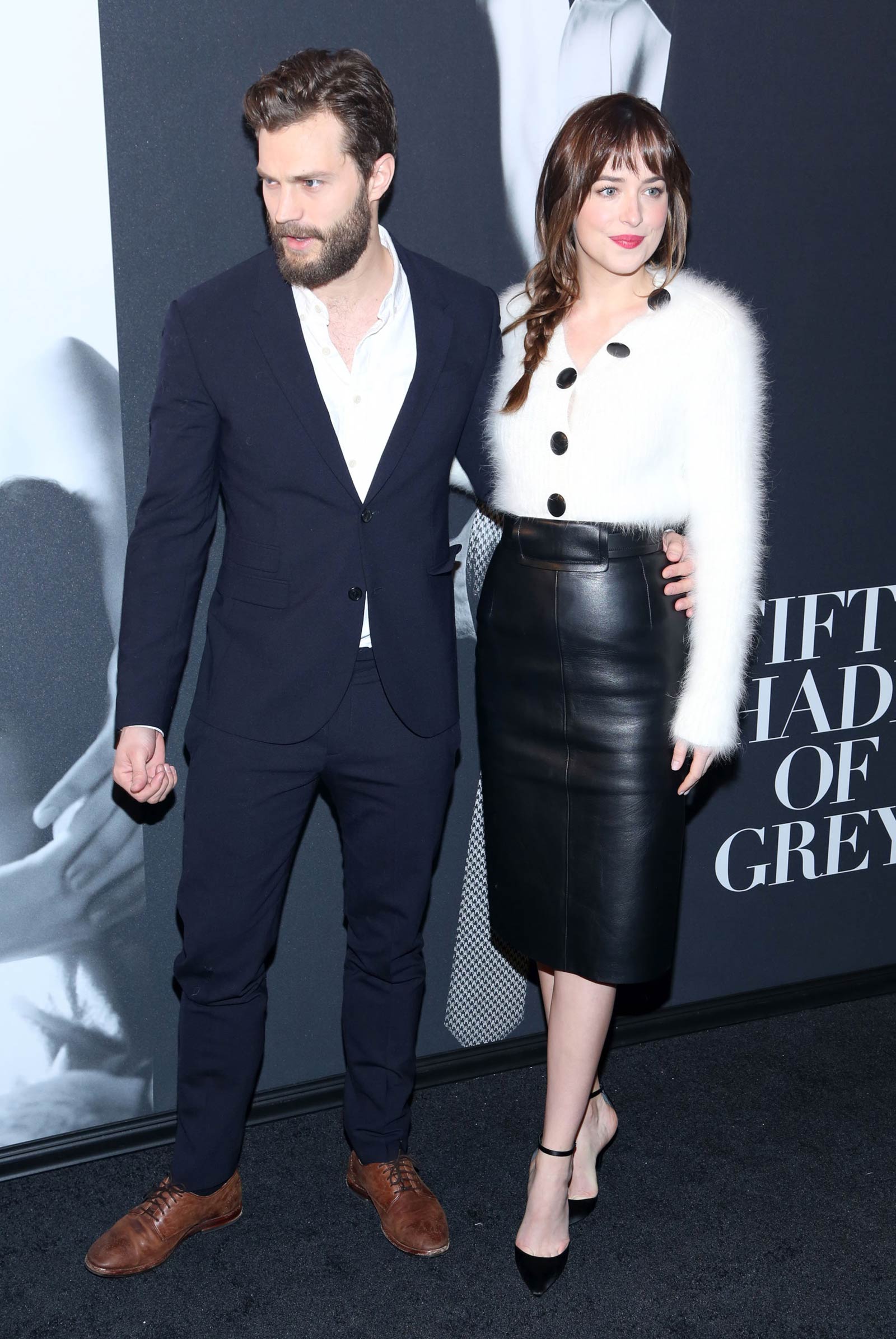 Dakota Johnson attends the Fifty Shades Of Grey screening