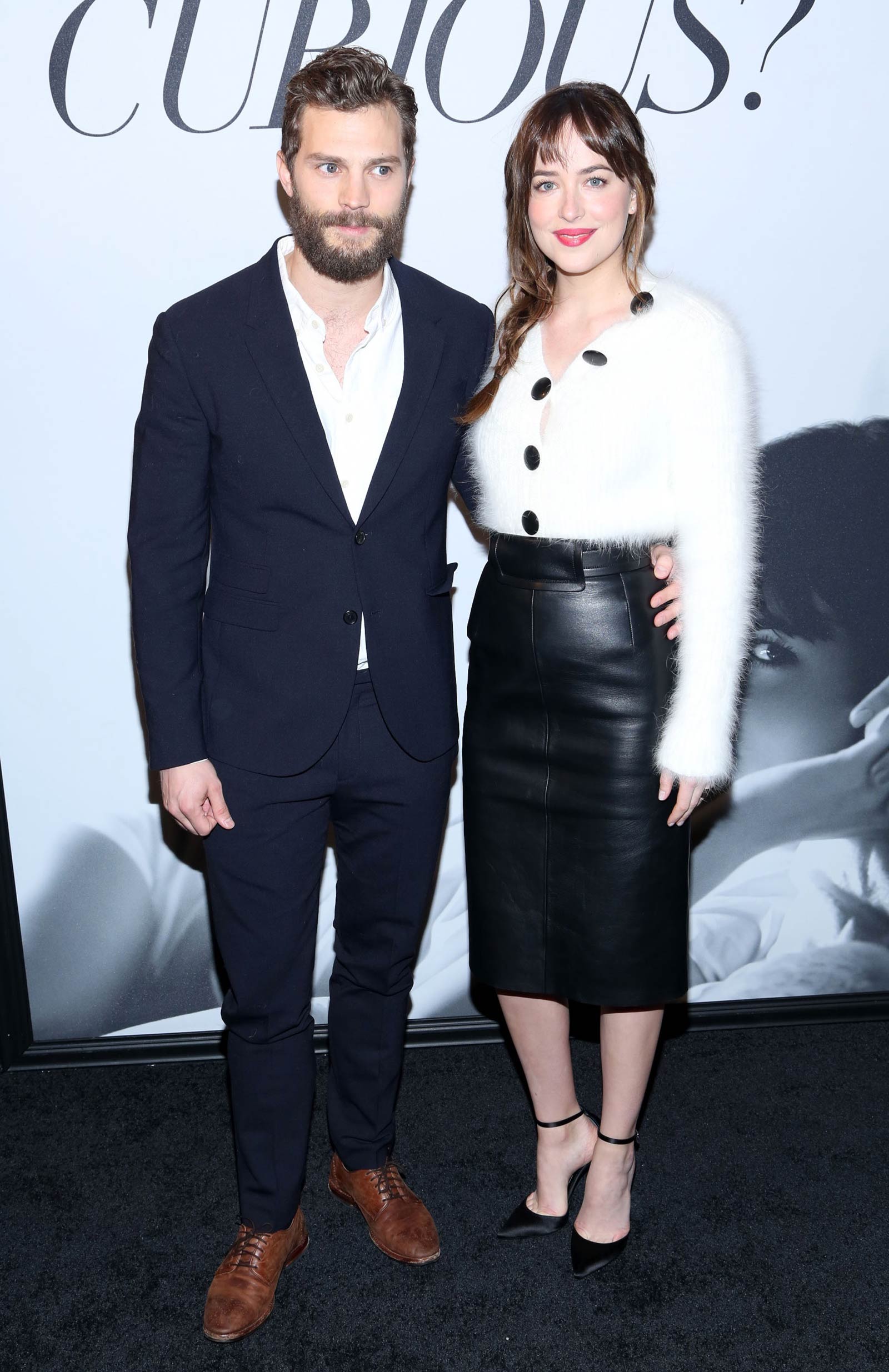 Dakota Johnson attends the Fifty Shades Of Grey screening