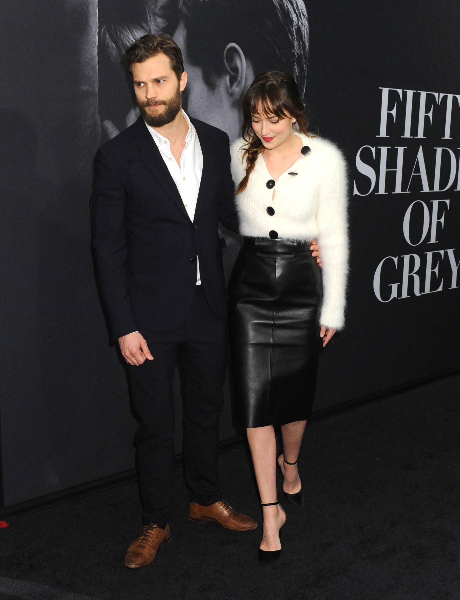 Dakota Johnson attends the Fifty Shades Of Grey screening