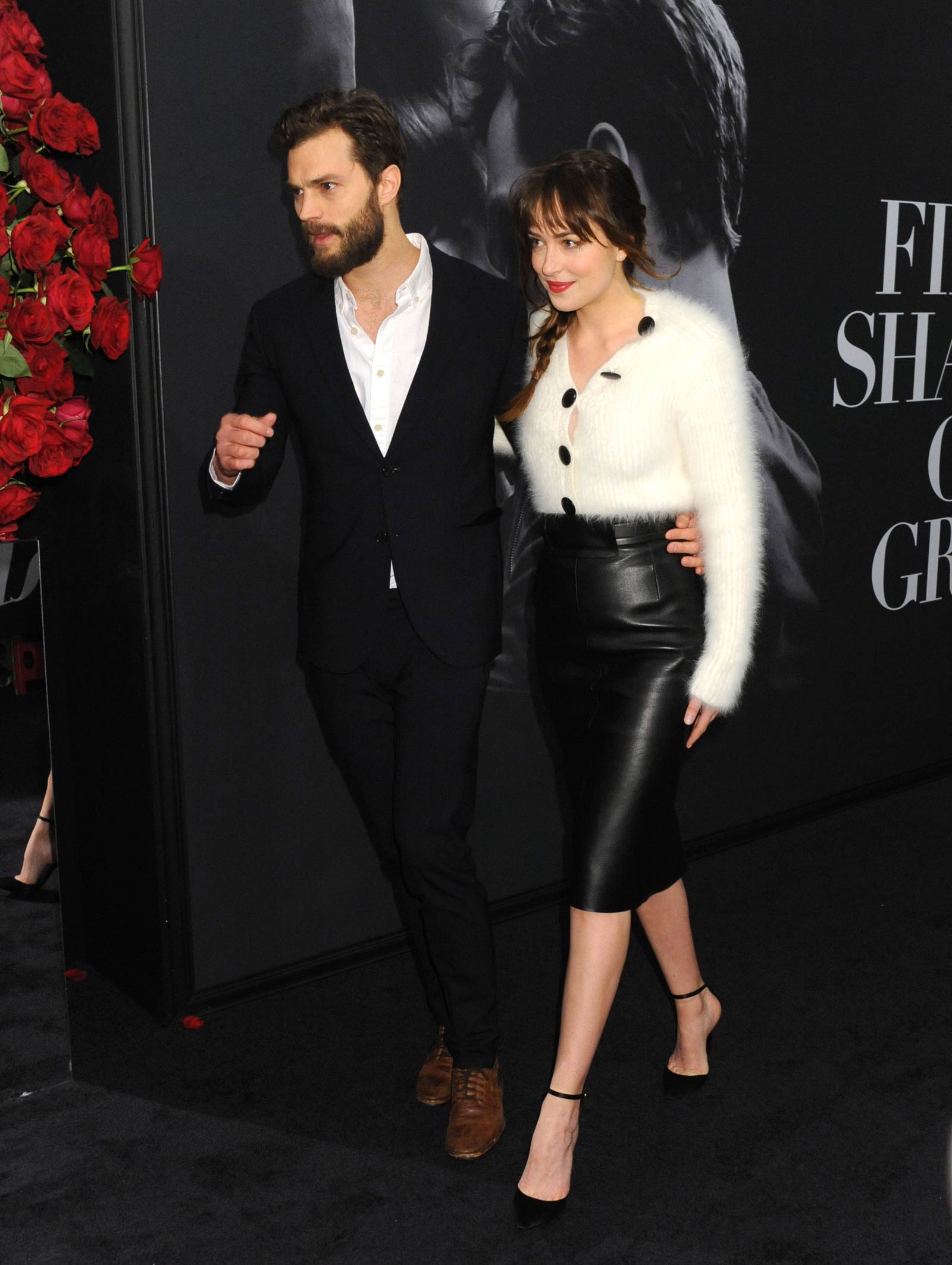 Dakota Johnson attends the Fifty Shades Of Grey screening