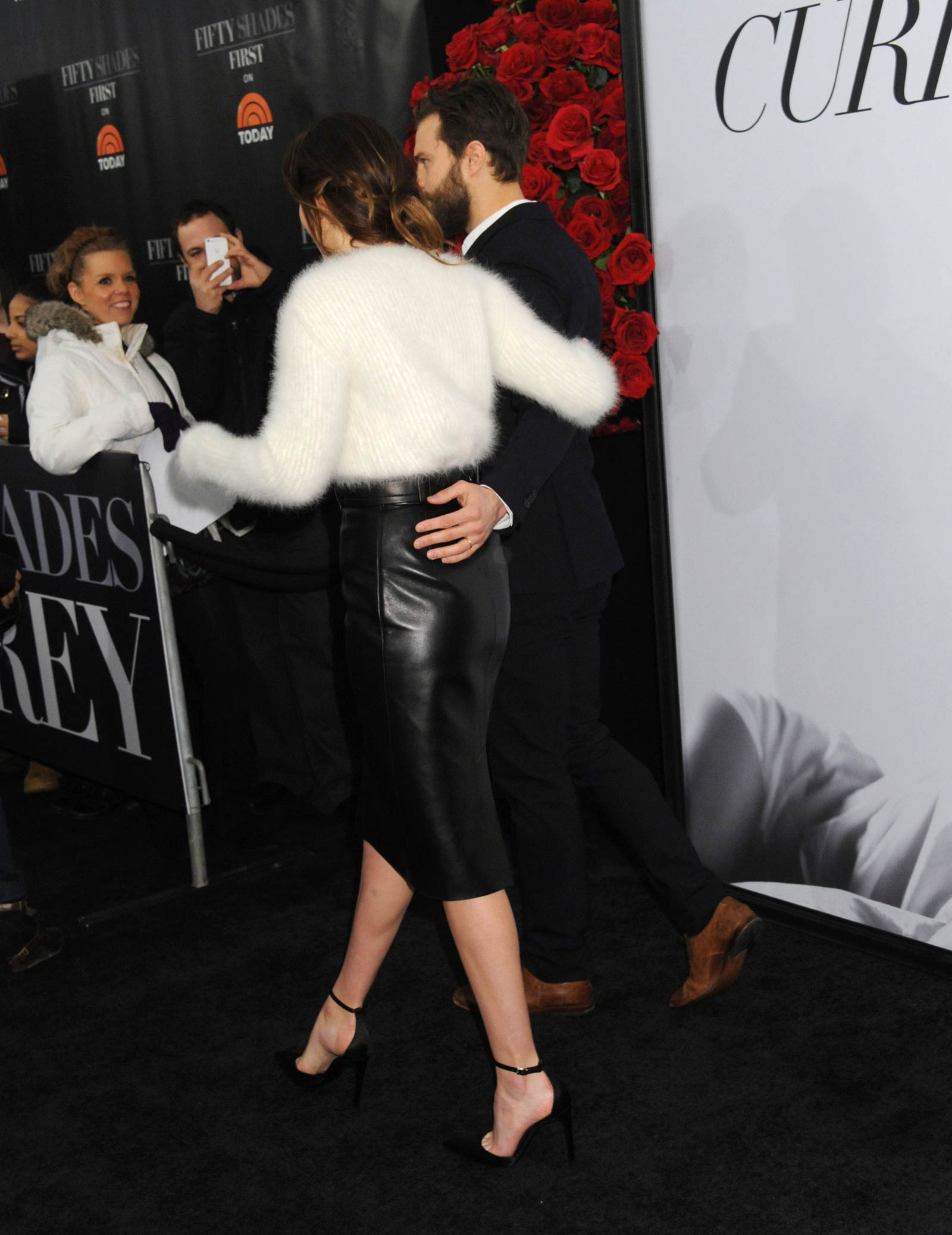 Dakota Johnson attends the Fifty Shades Of Grey screening