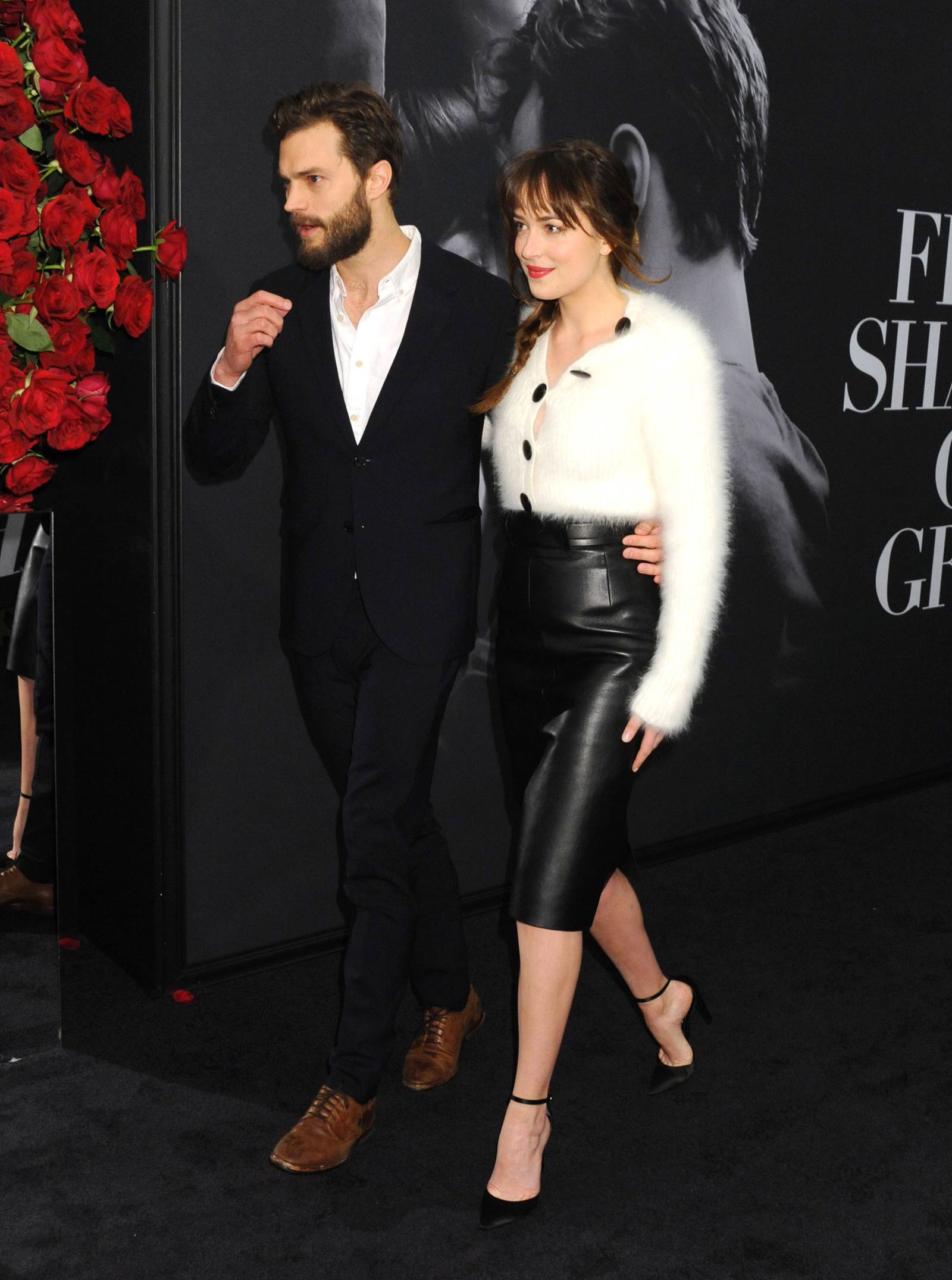 Dakota Johnson attends the Fifty Shades Of Grey screening