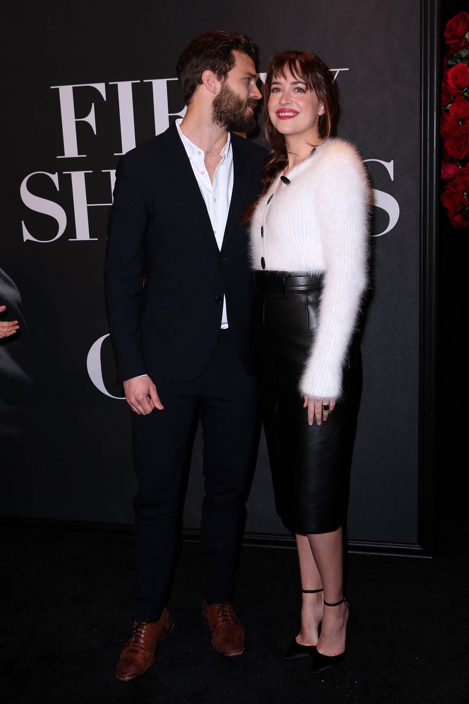 Dakota Johnson attends the Fifty Shades Of Grey screening