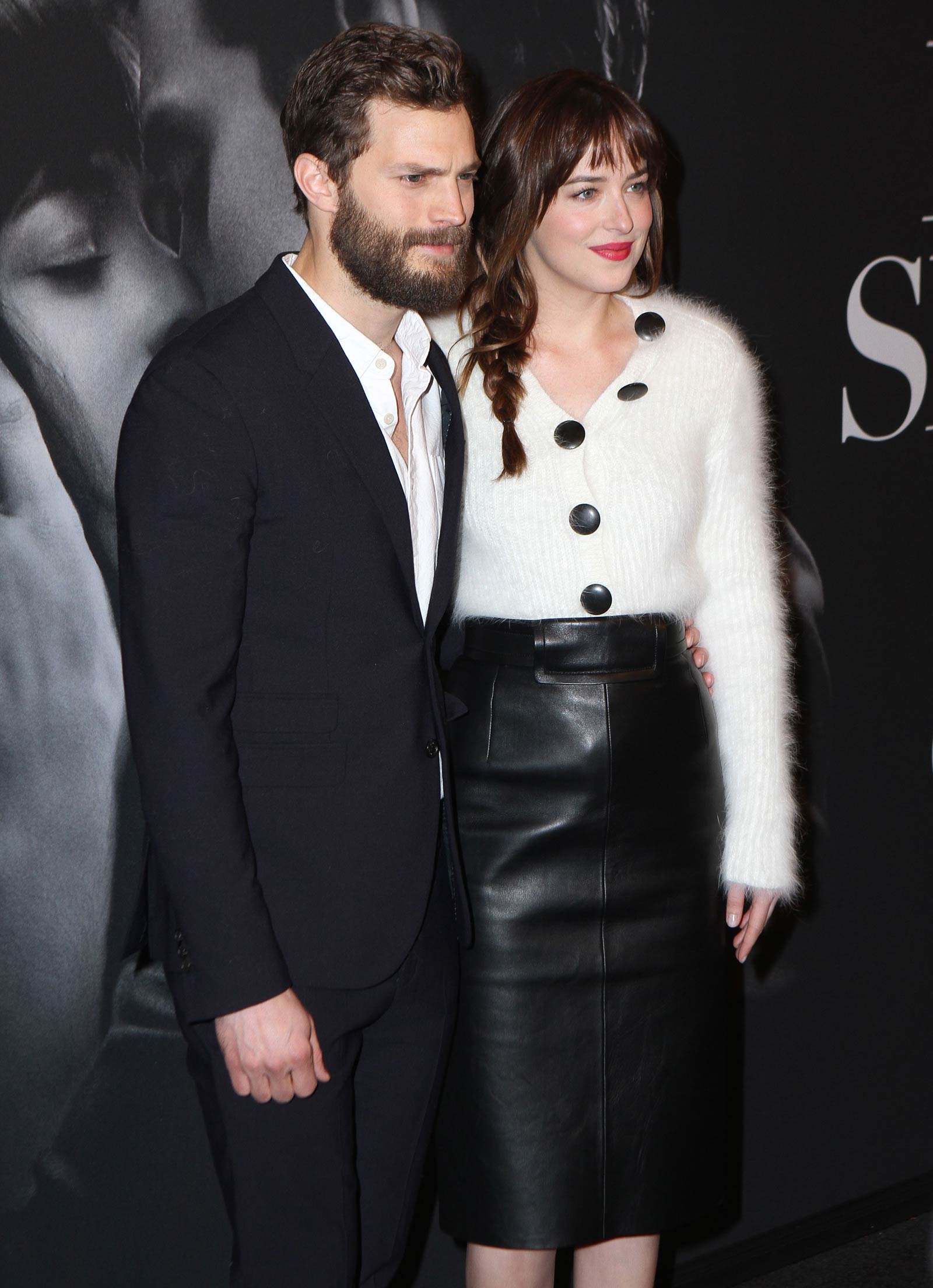 Dakota Johnson attends the Fifty Shades Of Grey screening