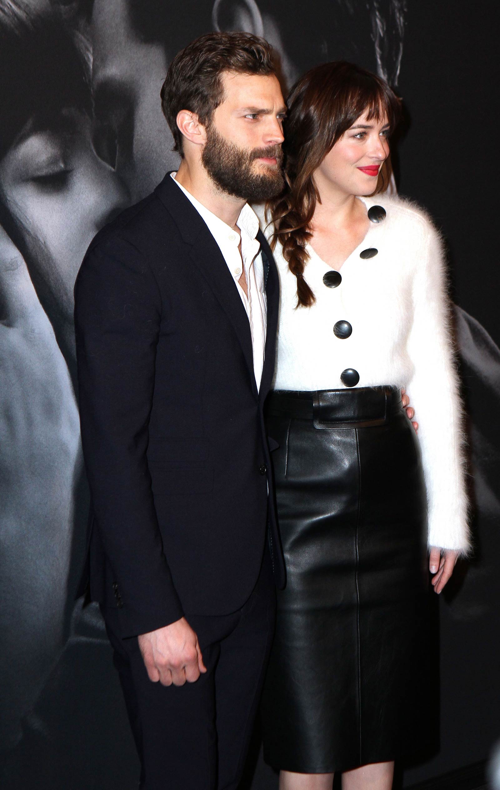 Dakota Johnson attends the Fifty Shades Of Grey screening