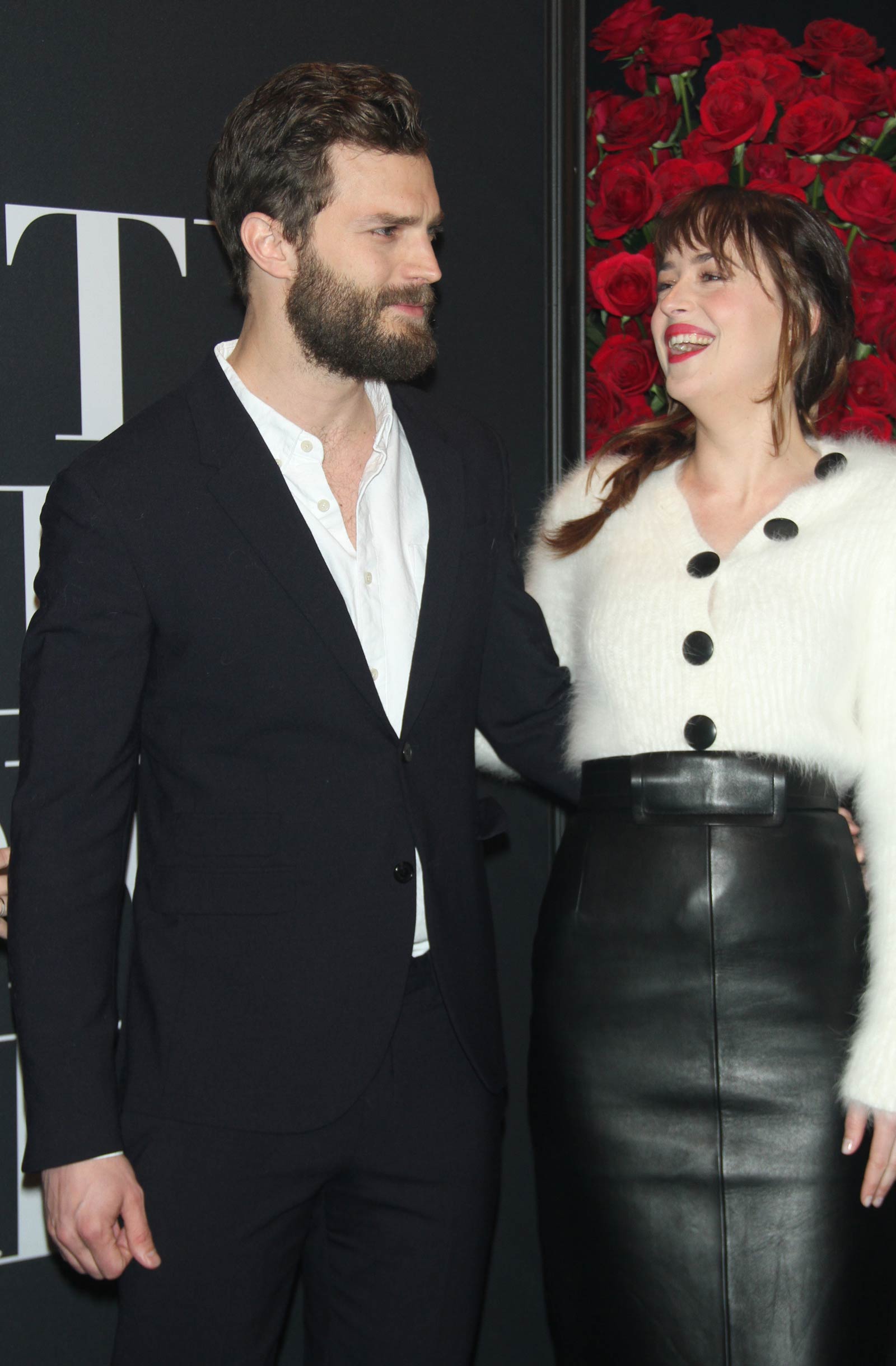 Dakota Johnson attends the Fifty Shades Of Grey screening