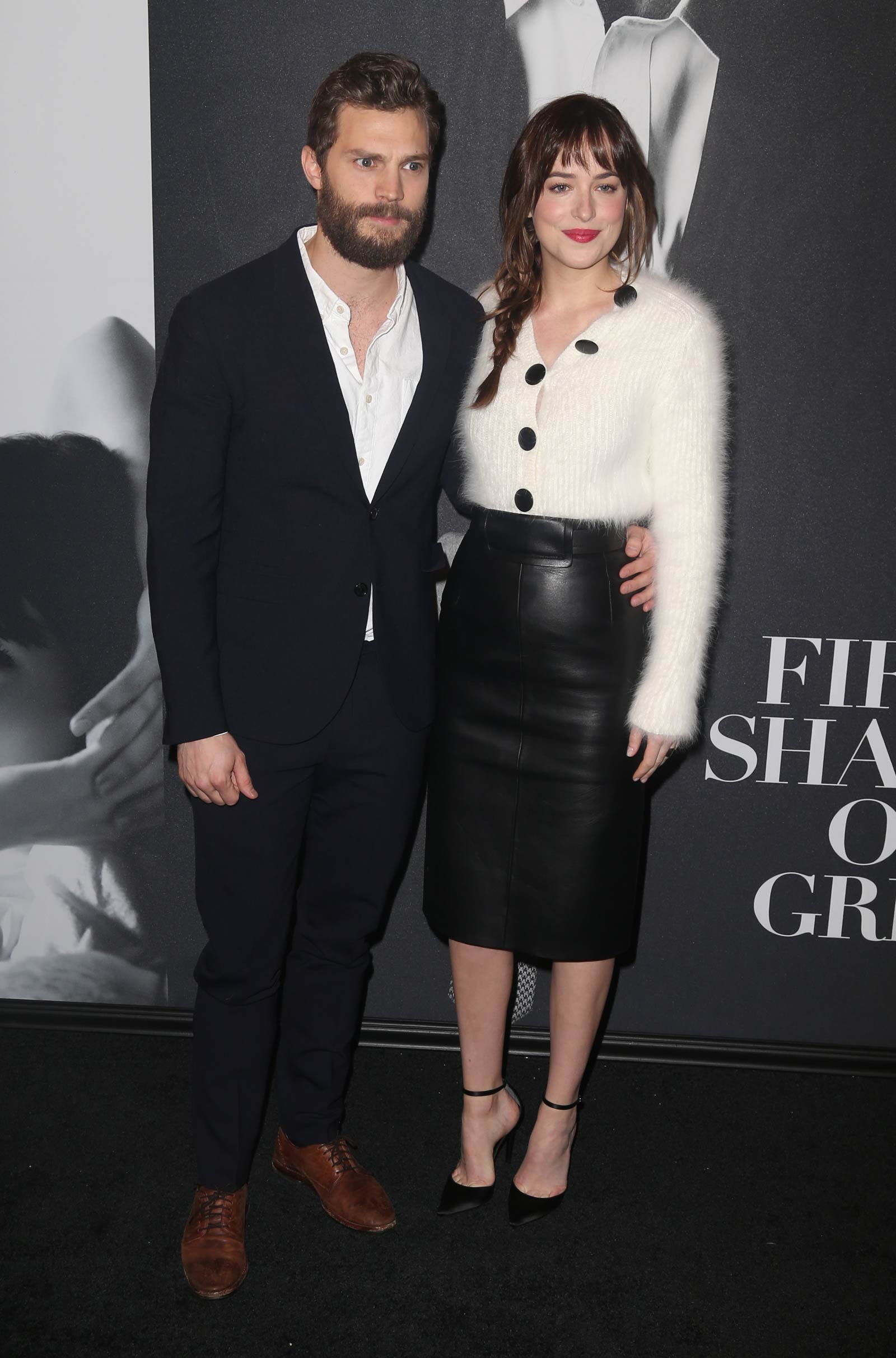 Dakota Johnson attends the Fifty Shades Of Grey screening