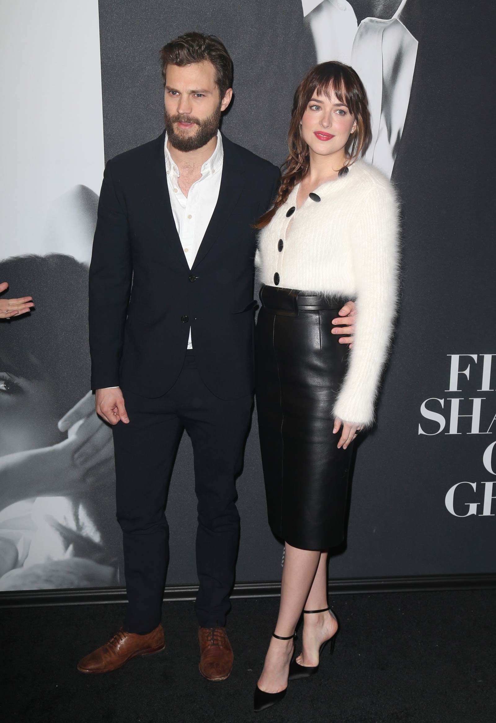 Dakota Johnson attends the Fifty Shades Of Grey screening