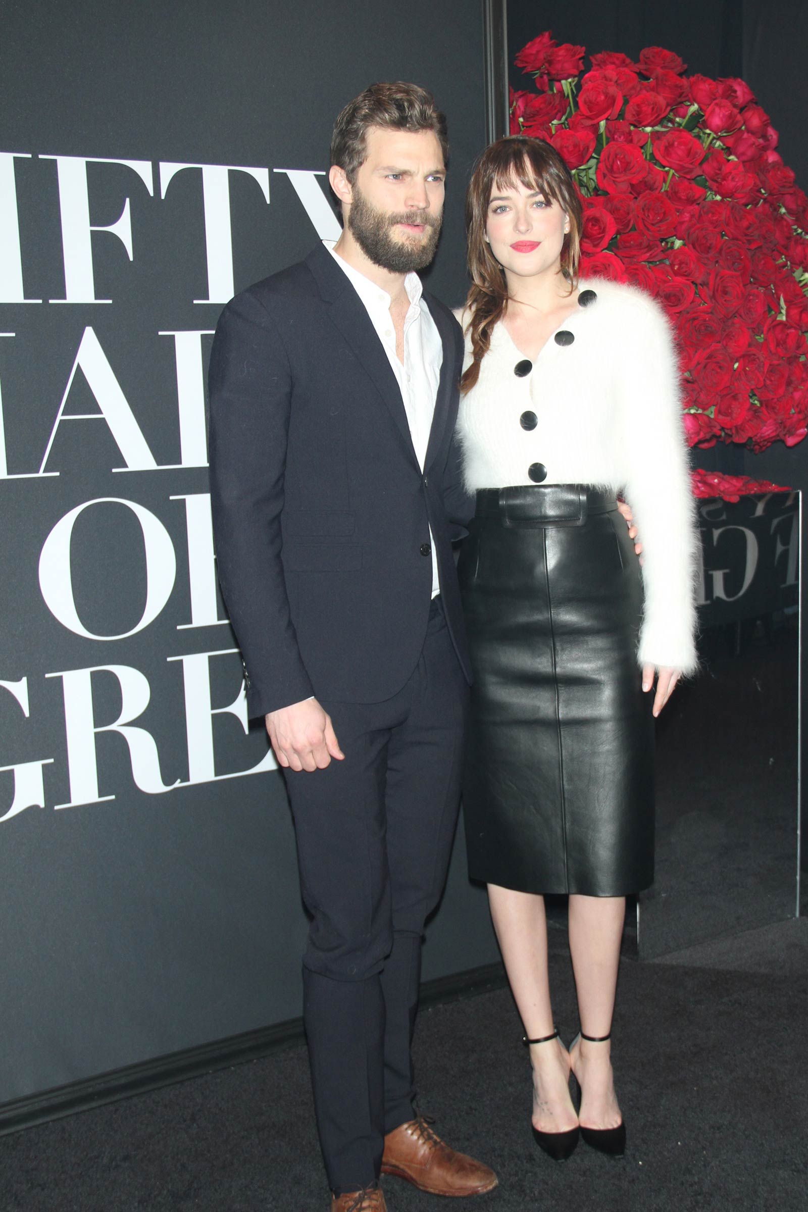 Dakota Johnson attends the Fifty Shades Of Grey screening