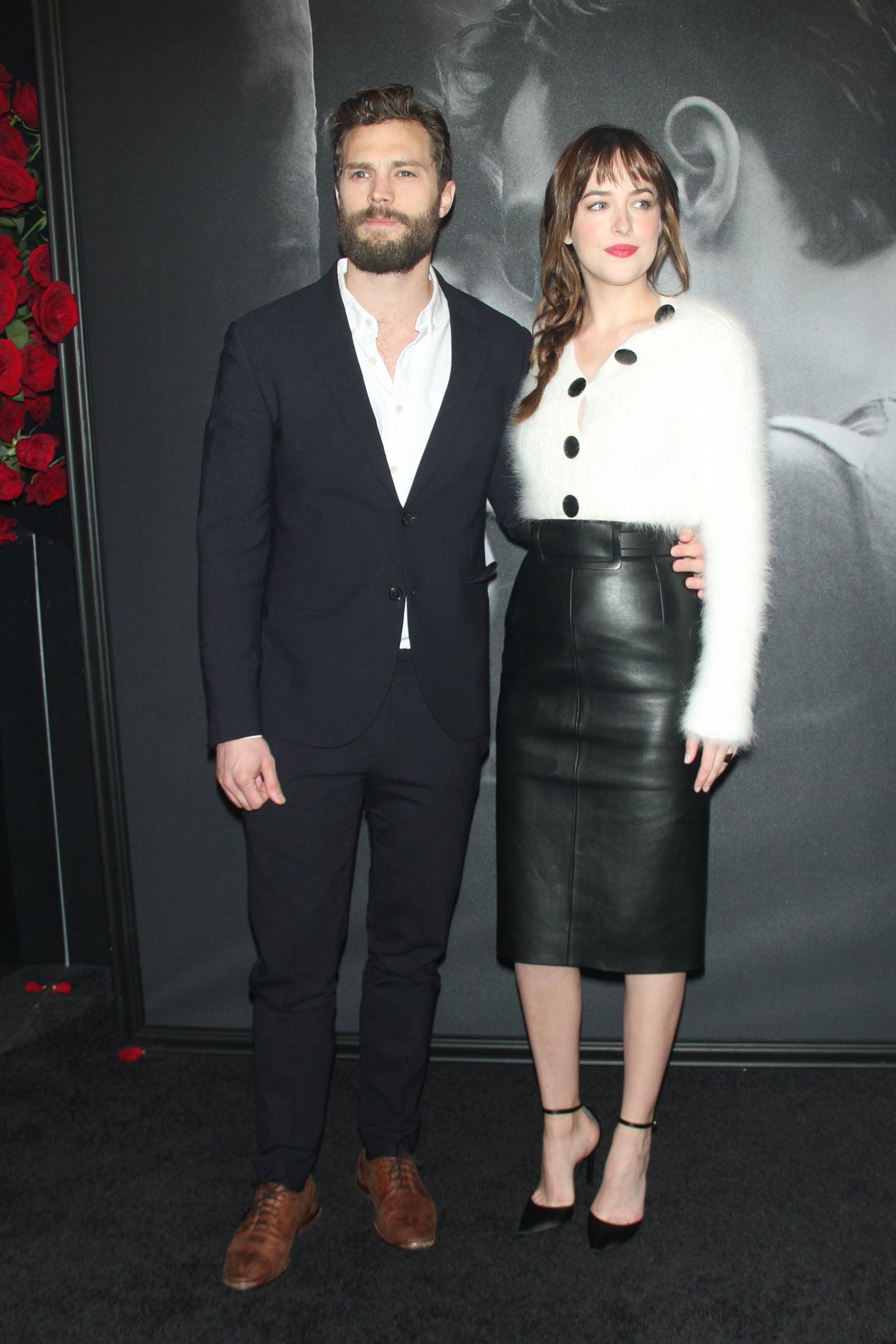 Dakota Johnson attends the Fifty Shades Of Grey screening