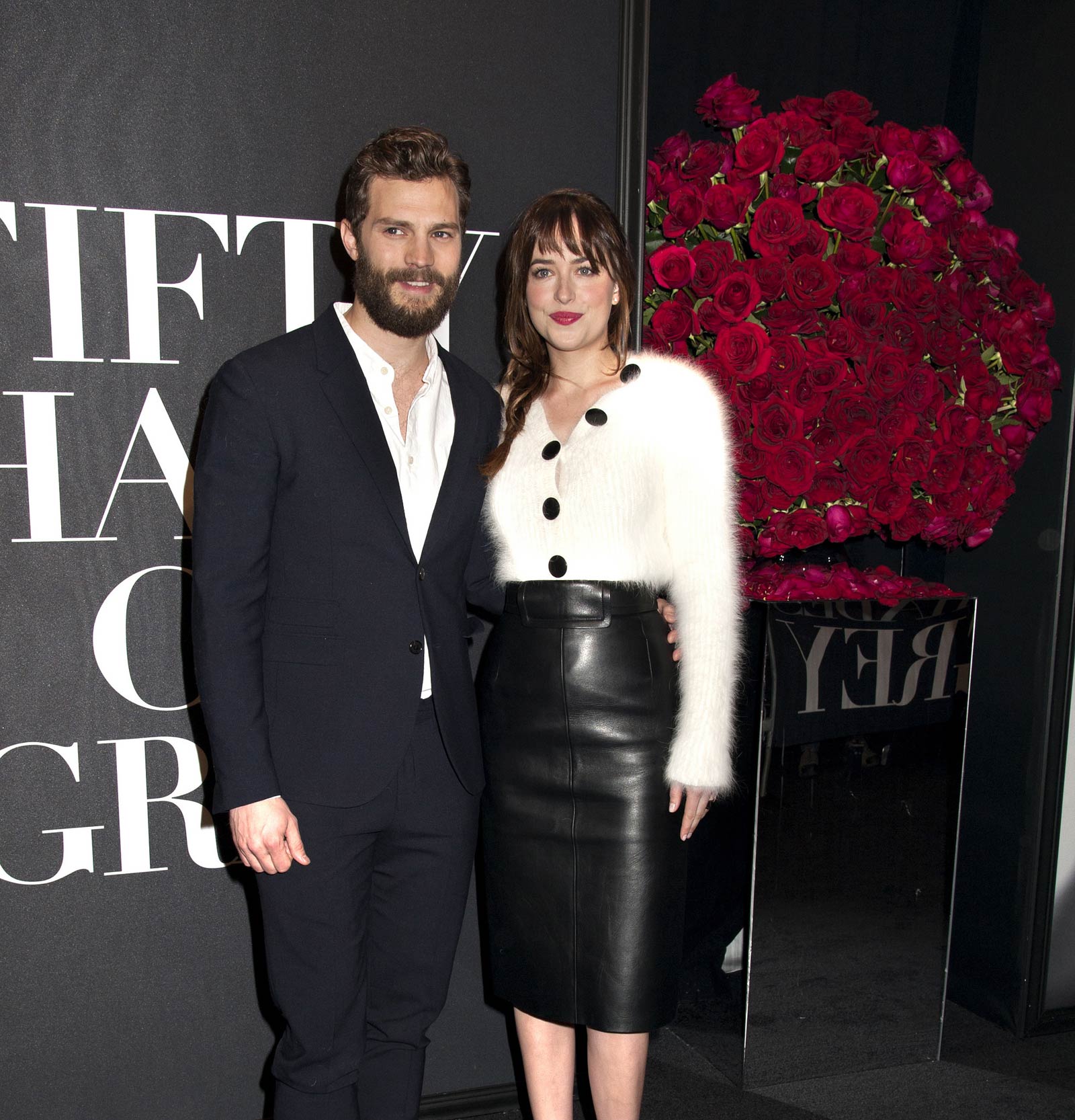 Dakota Johnson attends the Fifty Shades Of Grey screening