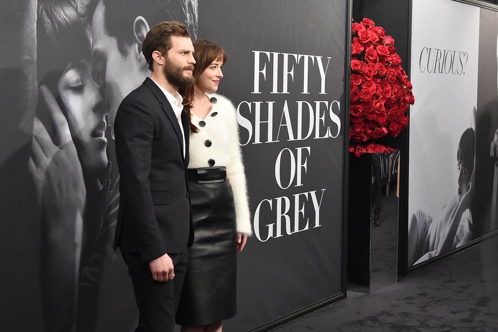 Dakota Johnson attends the Fifty Shades Of Grey screening