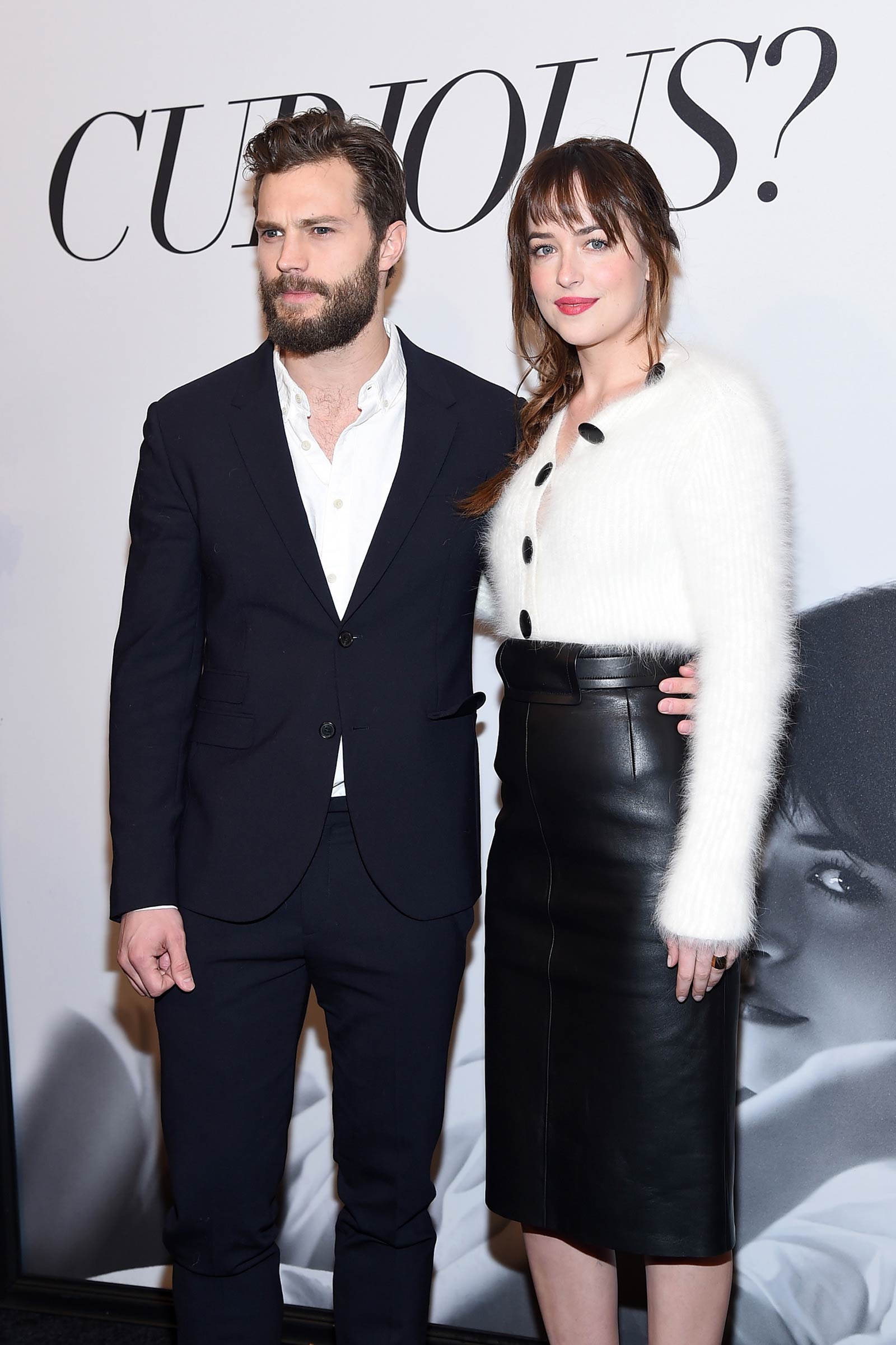 Dakota Johnson attends the Fifty Shades Of Grey screening