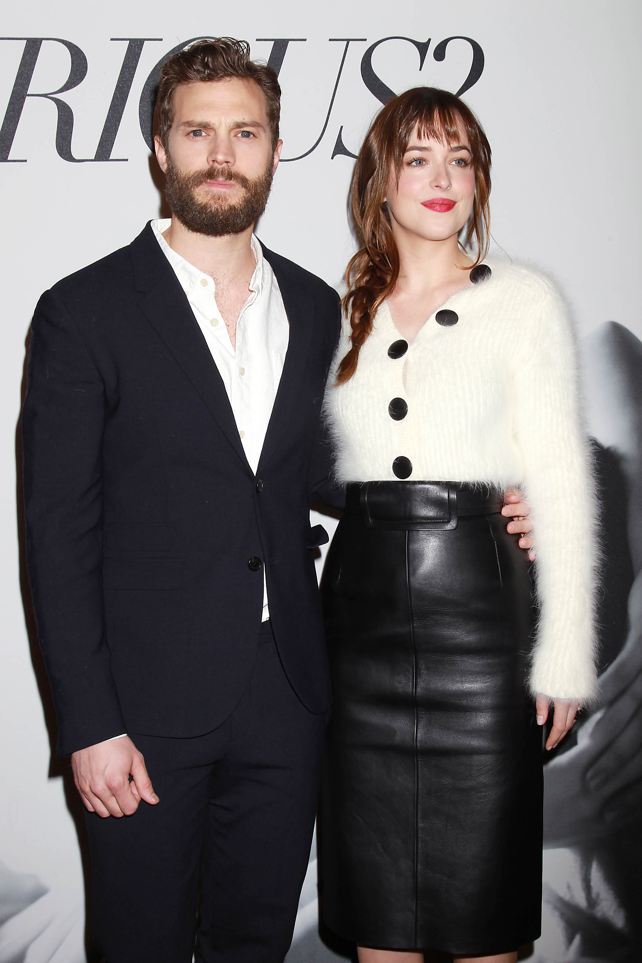 Dakota Johnson attends the Fifty Shades Of Grey screening