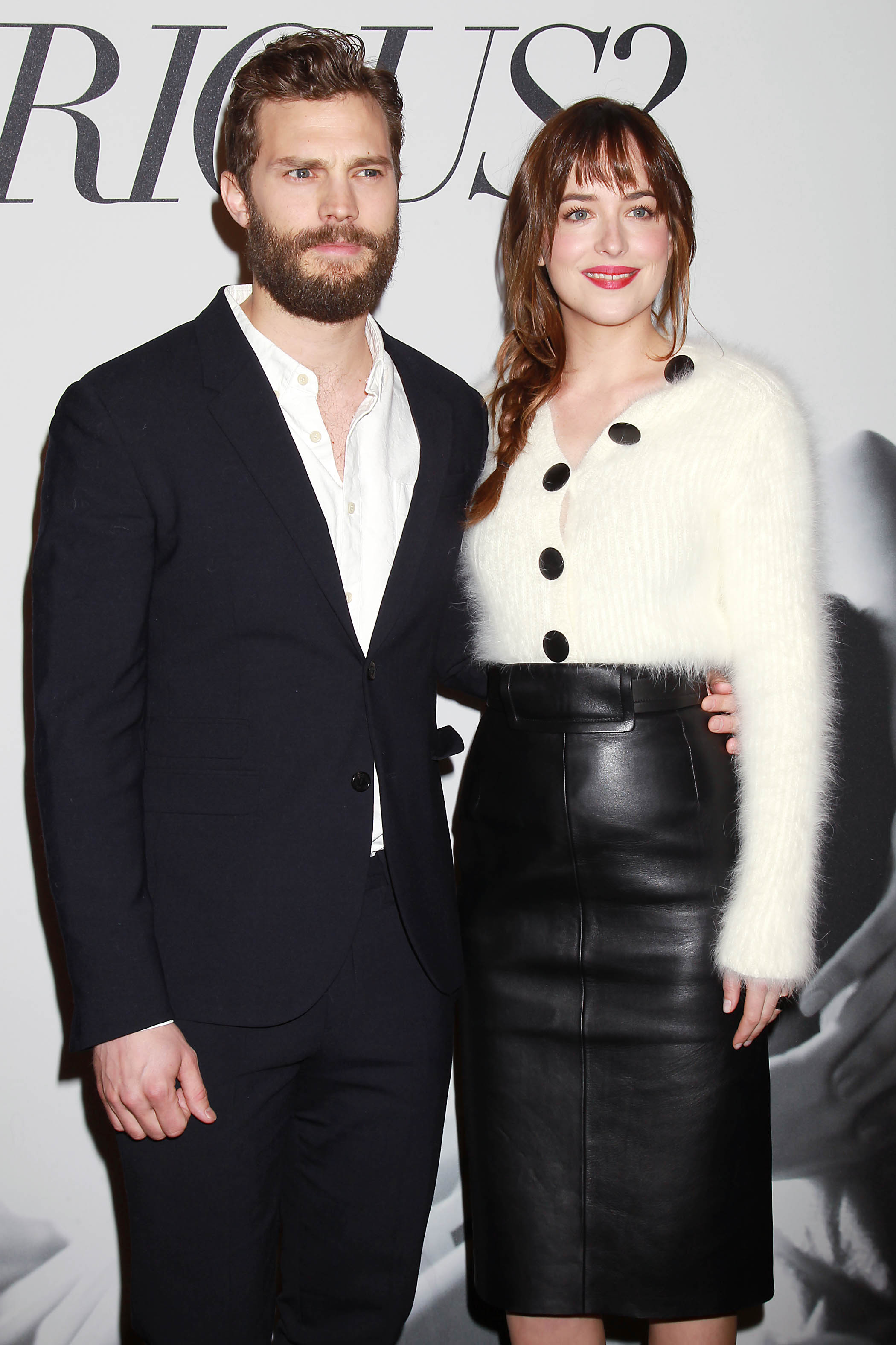 Dakota Johnson attends the Fifty Shades Of Grey screening