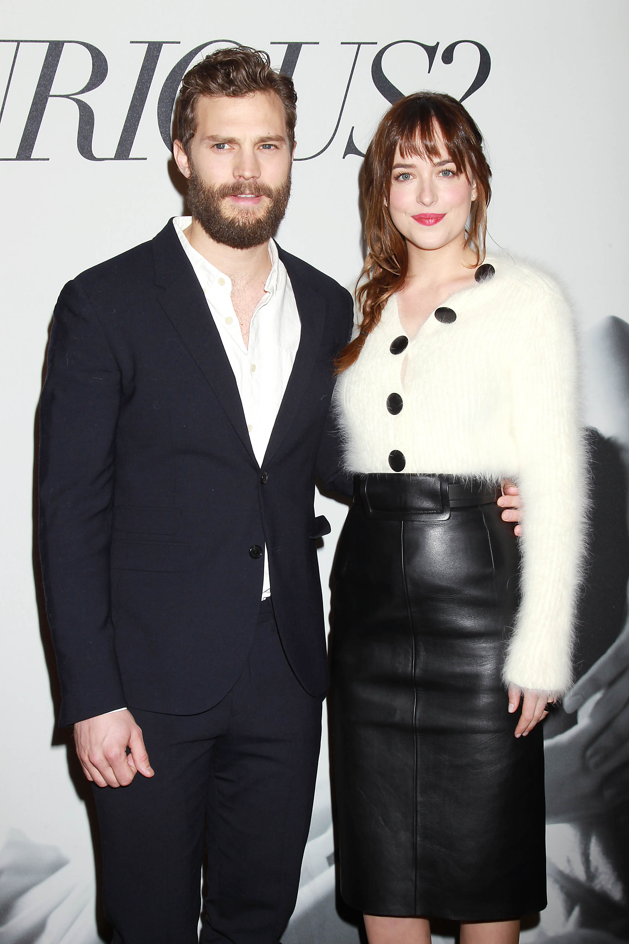 Dakota Johnson attends the Fifty Shades Of Grey screening