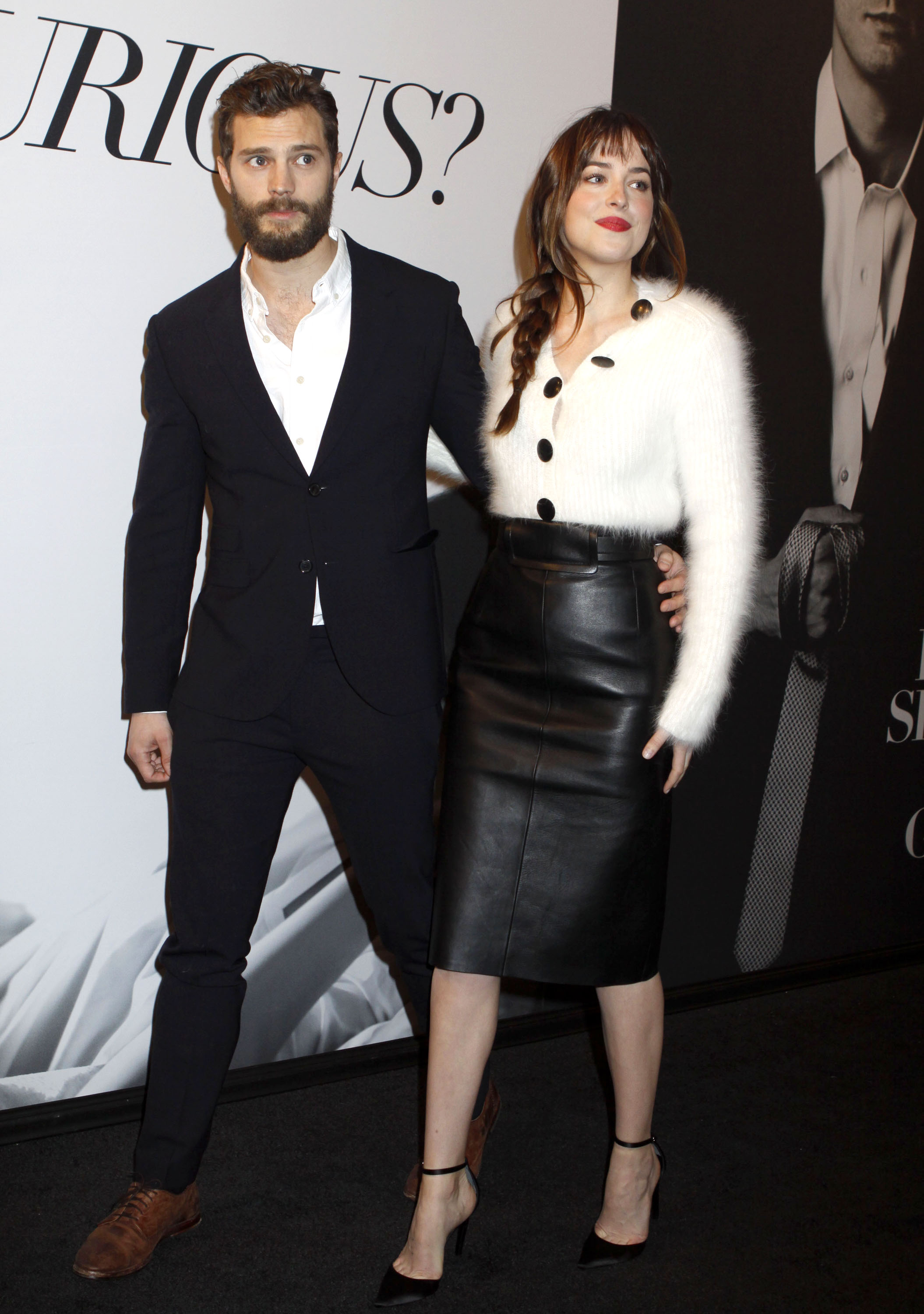 Dakota Johnson attends the Fifty Shades Of Grey screening