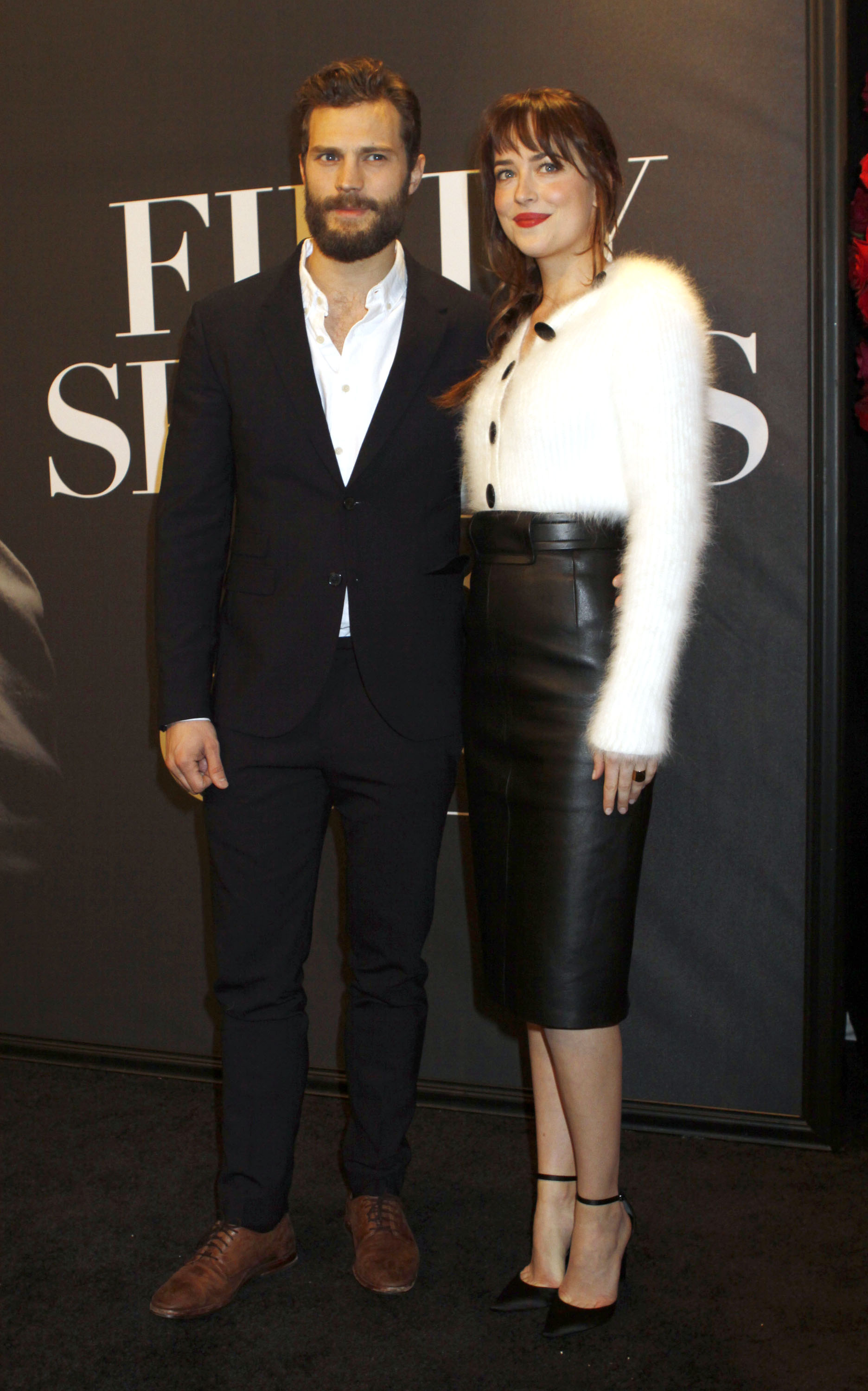 Dakota Johnson attends the Fifty Shades Of Grey screening