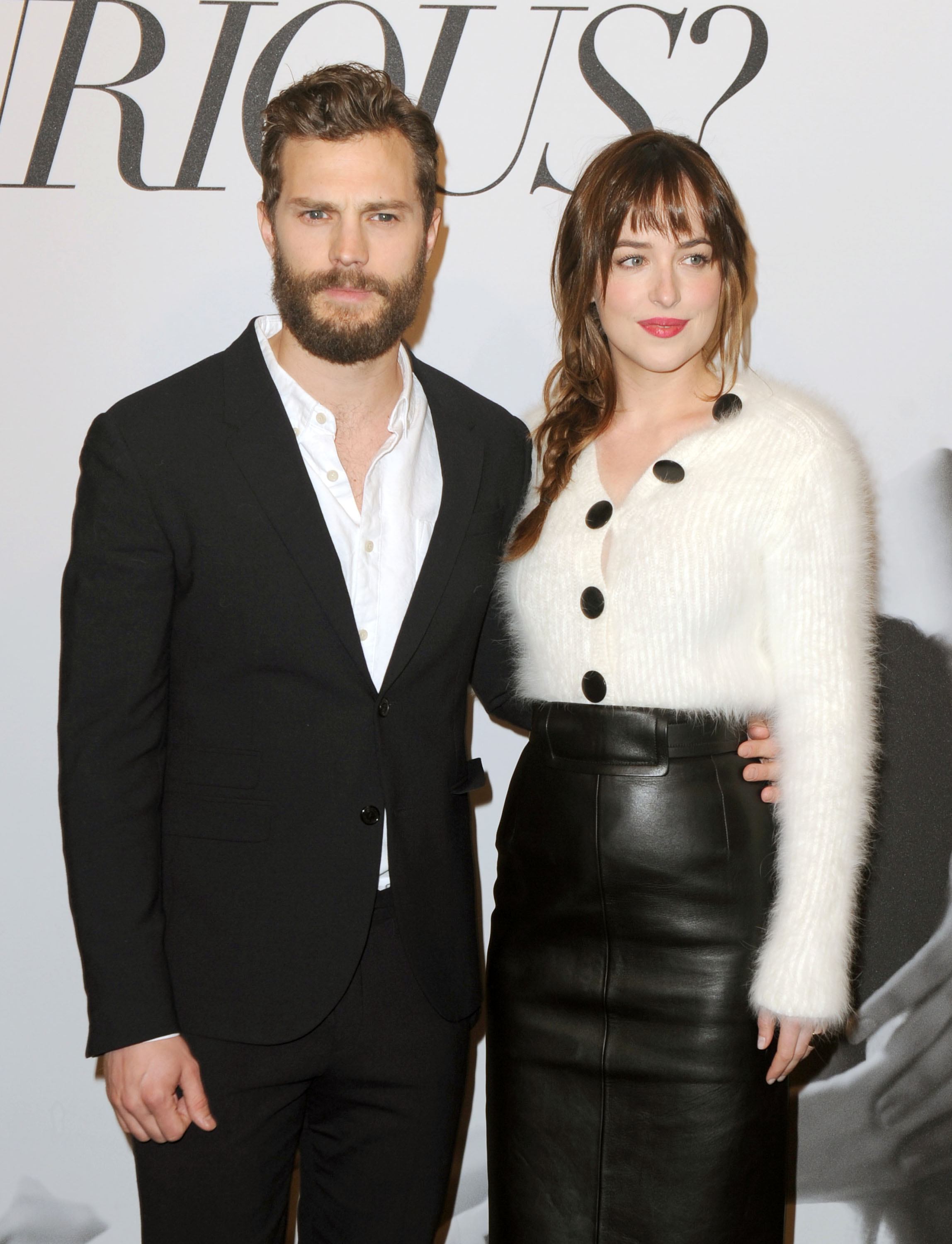 Dakota Johnson attends the Fifty Shades Of Grey screening