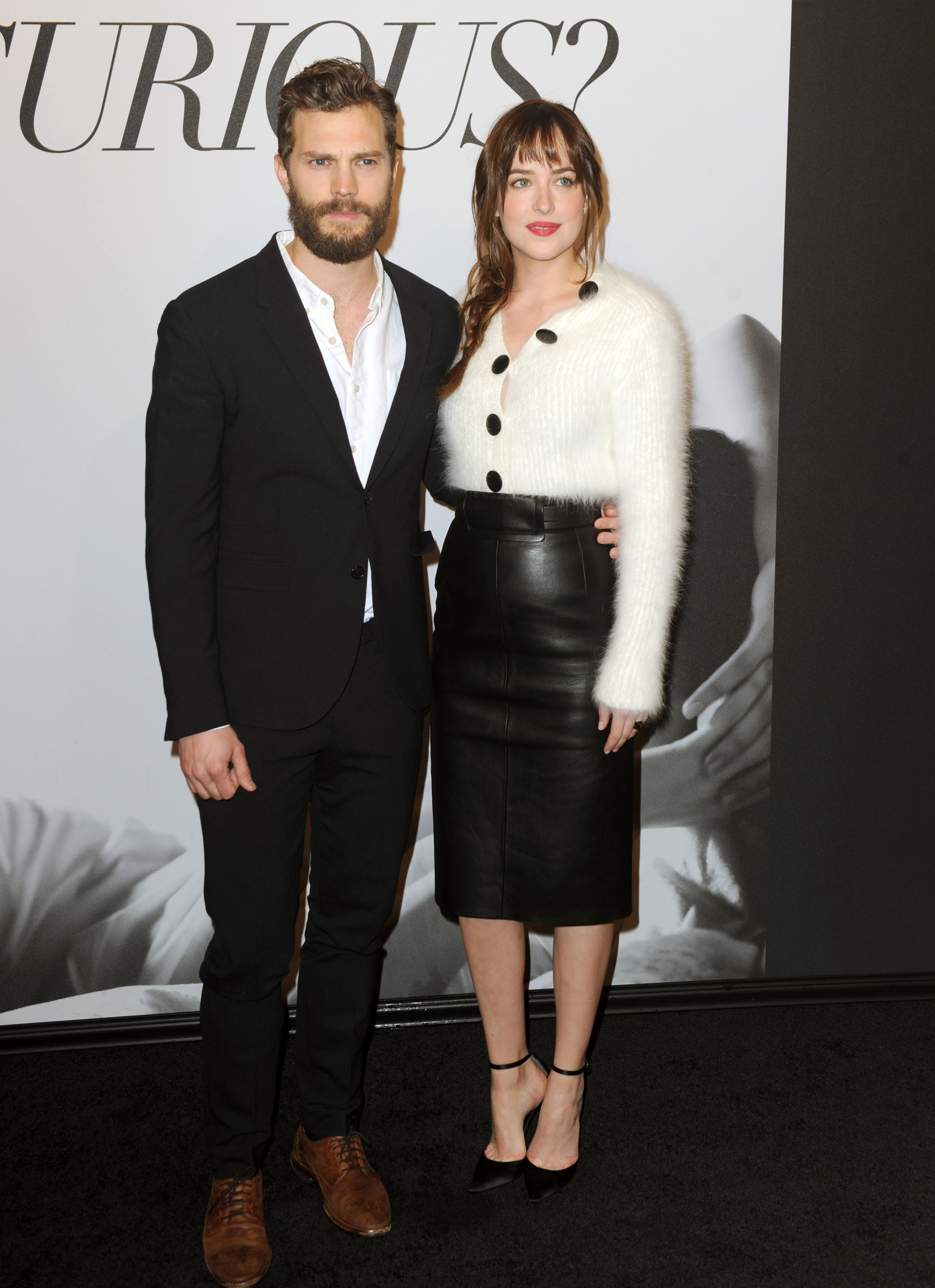 Dakota Johnson attends the Fifty Shades Of Grey screening