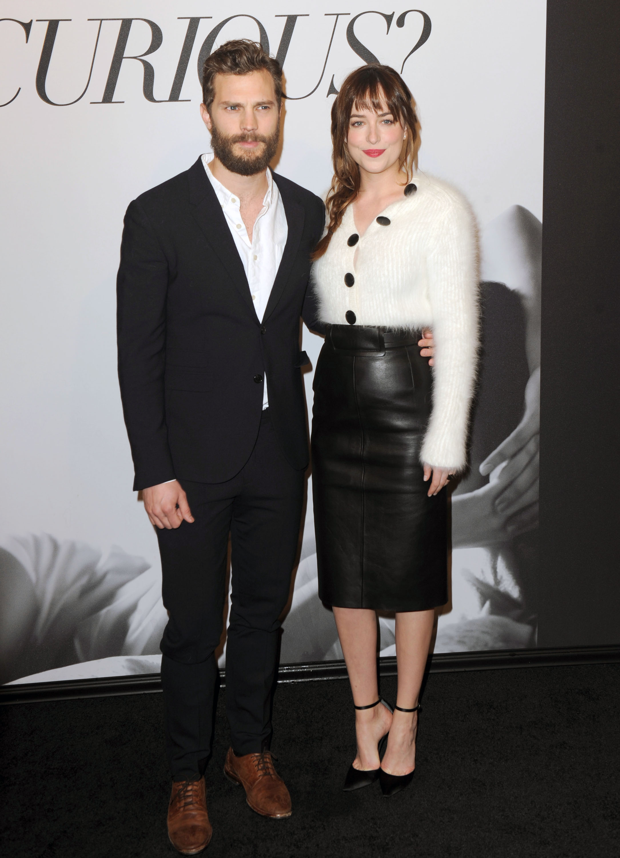 Dakota Johnson attends the Fifty Shades Of Grey screening