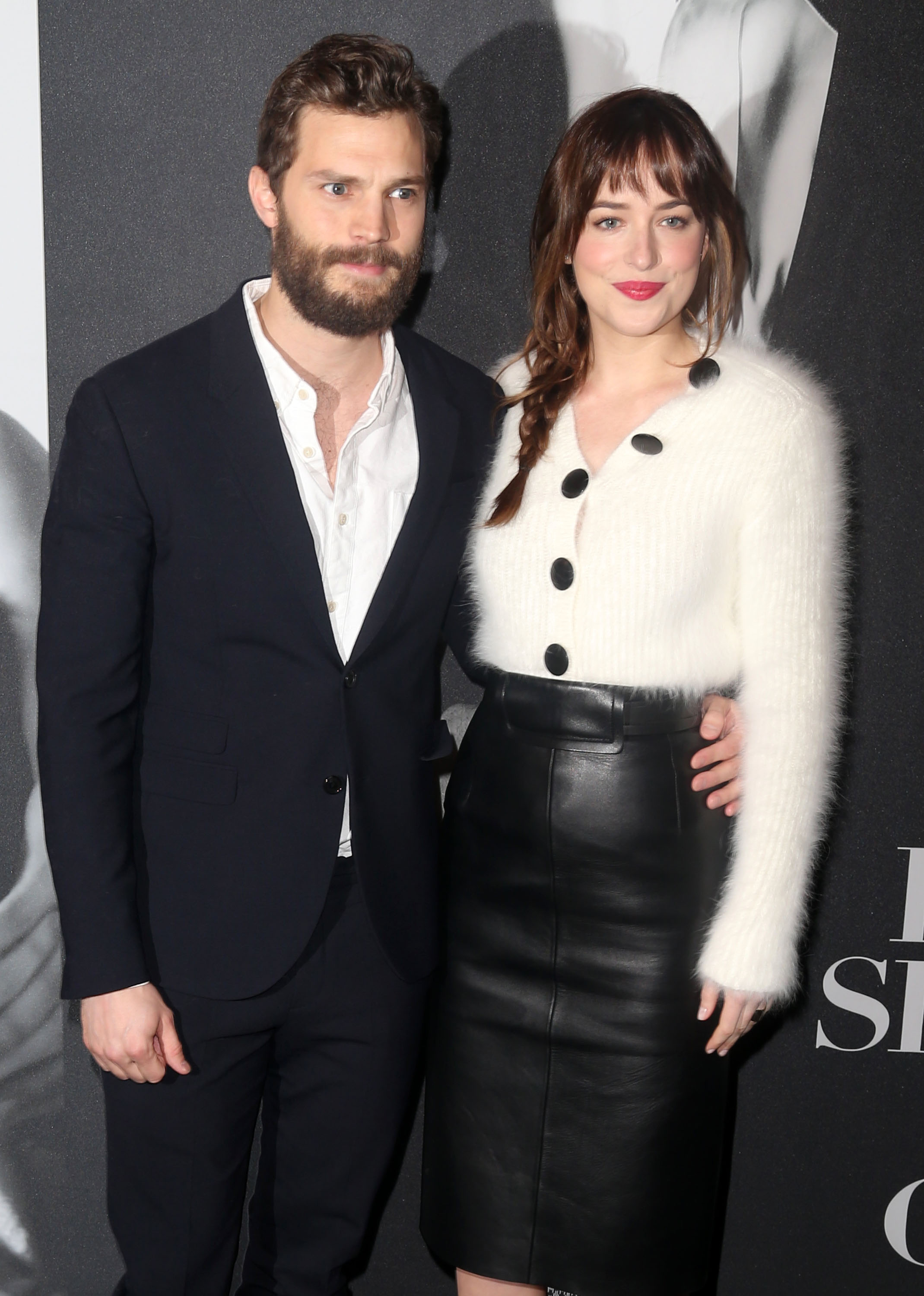 Dakota Johnson attends the Fifty Shades Of Grey screening