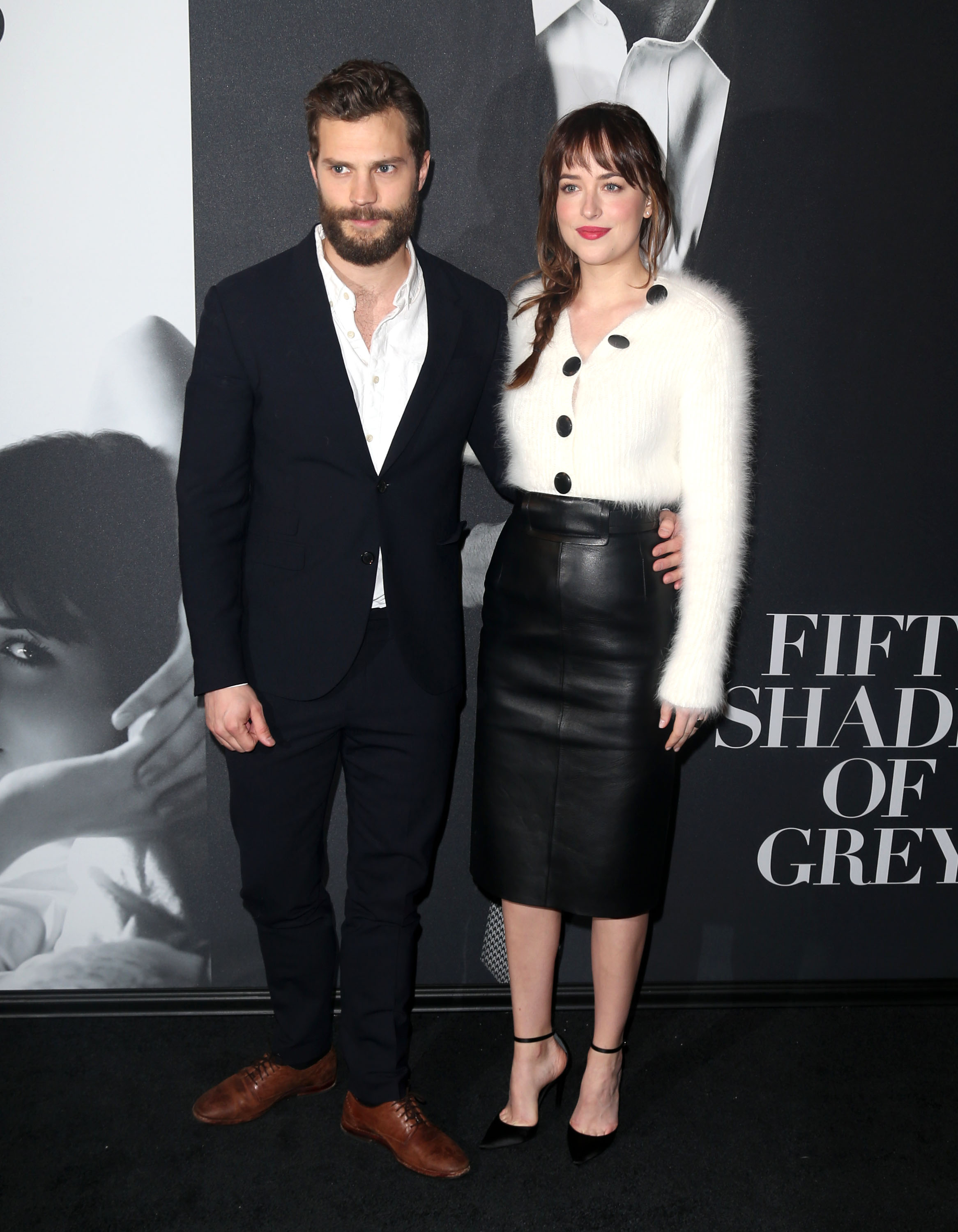 Dakota Johnson attends the Fifty Shades Of Grey screening