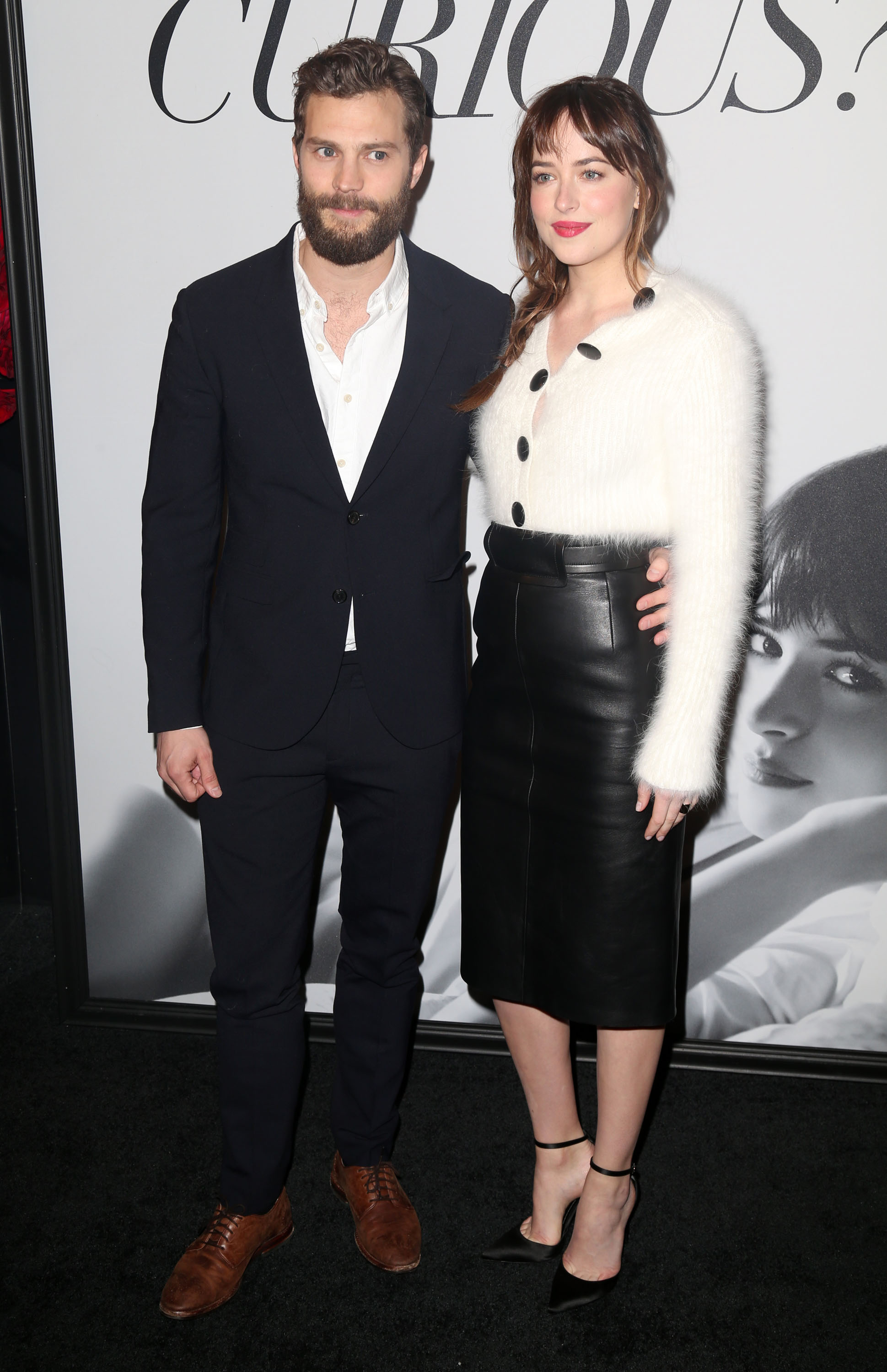 Dakota Johnson attends the Fifty Shades Of Grey screening