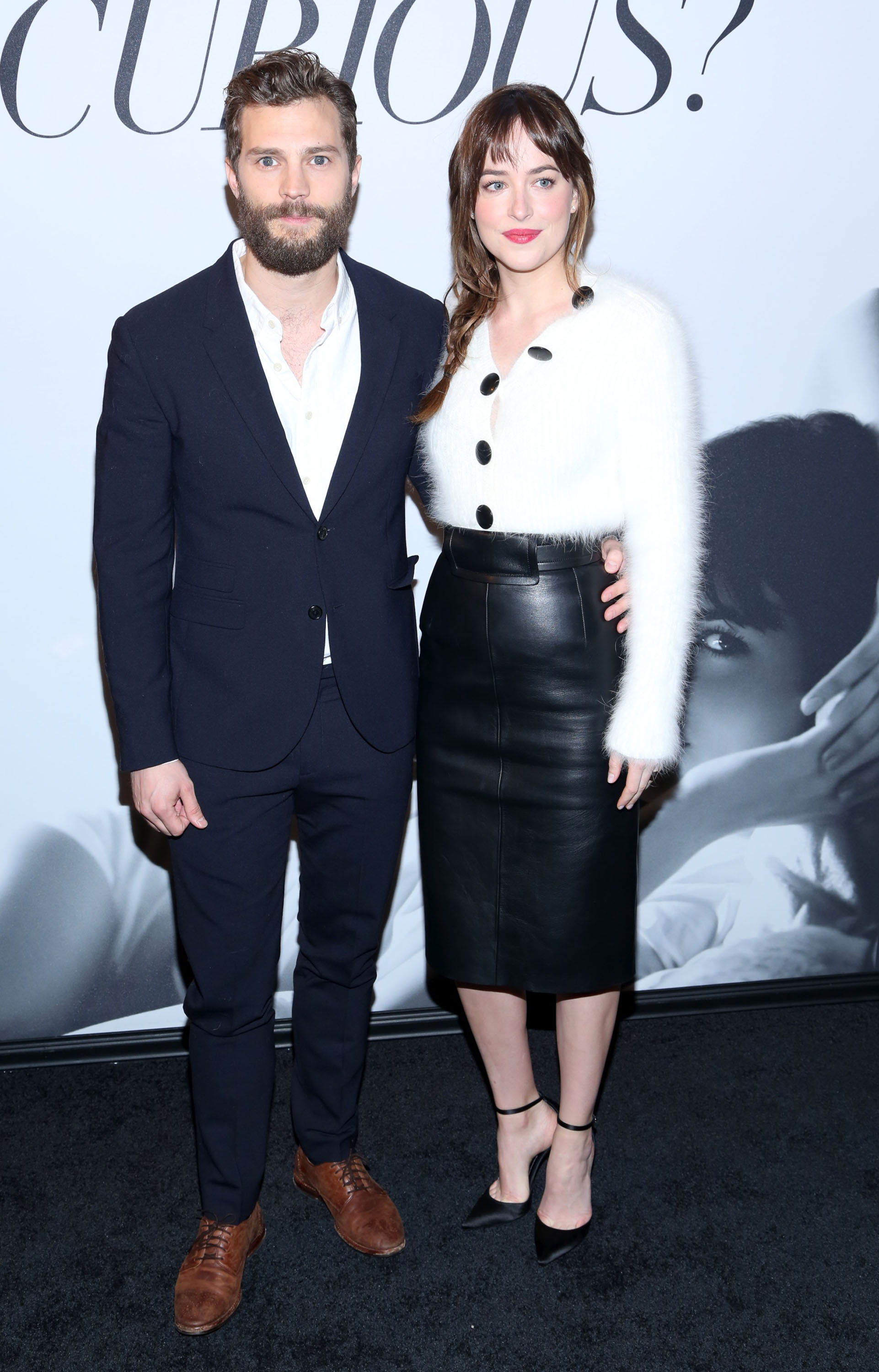 Dakota Johnson attends the Fifty Shades Of Grey screening