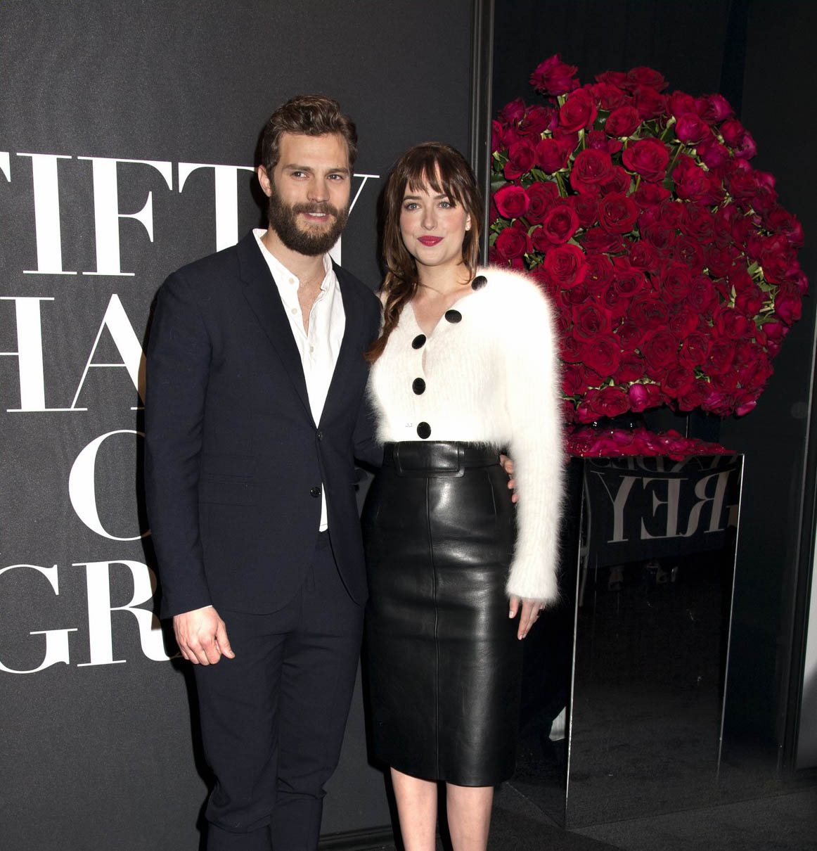 Dakota Johnson attends the Fifty Shades Of Grey screening