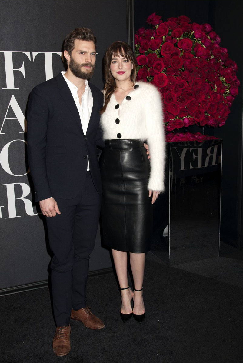 Dakota Johnson attends the Fifty Shades Of Grey screening