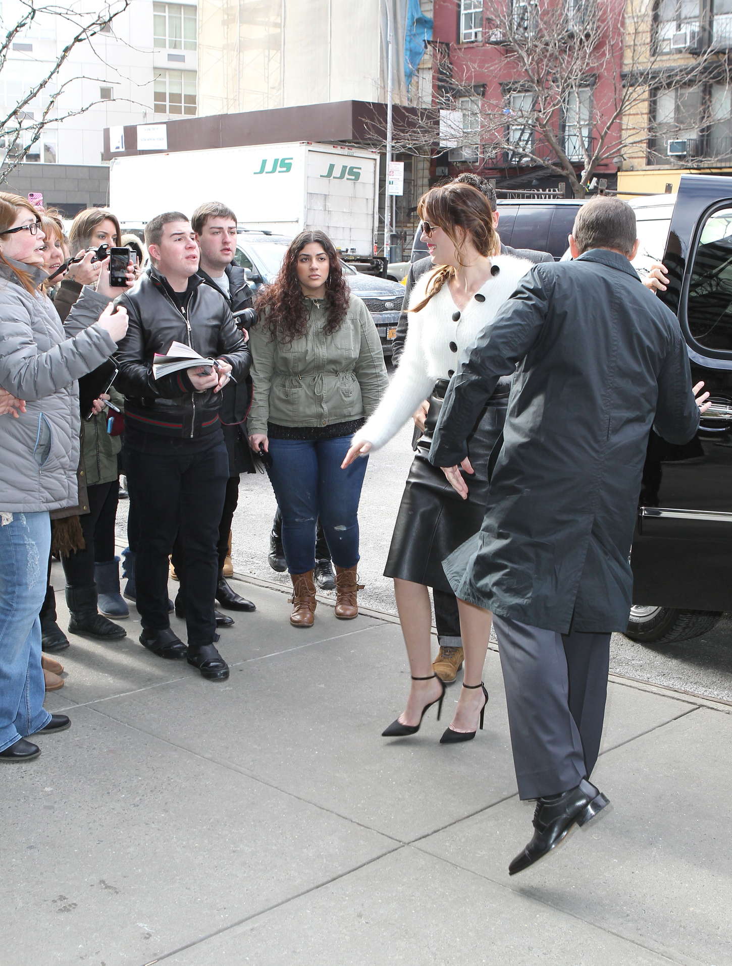 Dakota Johnson attends the Fifty Shades Of Grey screening