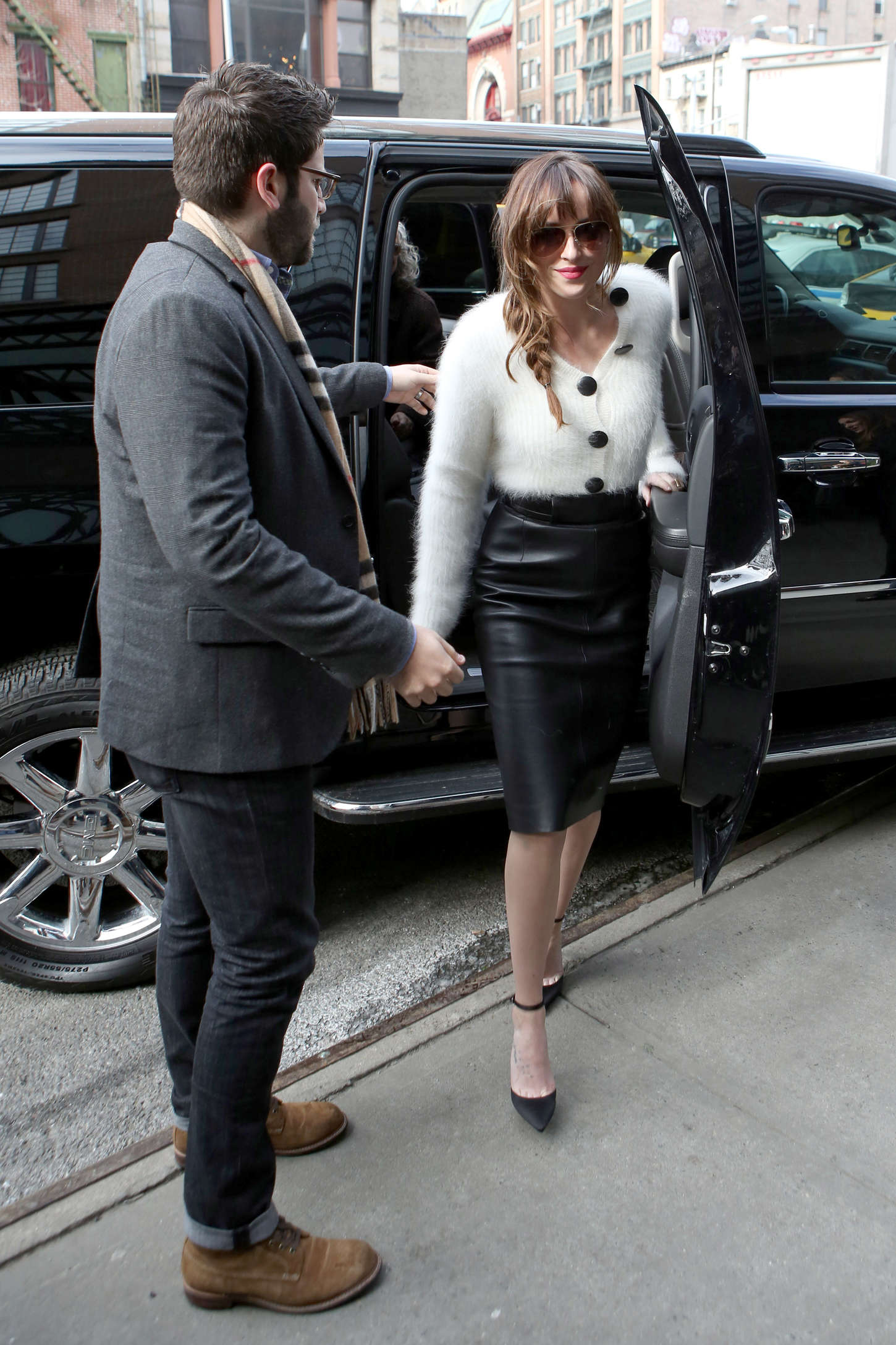 Dakota Johnson attends the Fifty Shades Of Grey screening